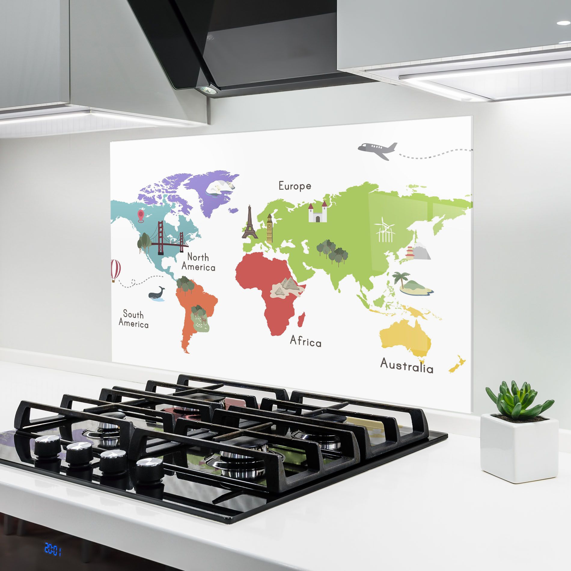 Colored World Map mockup 6