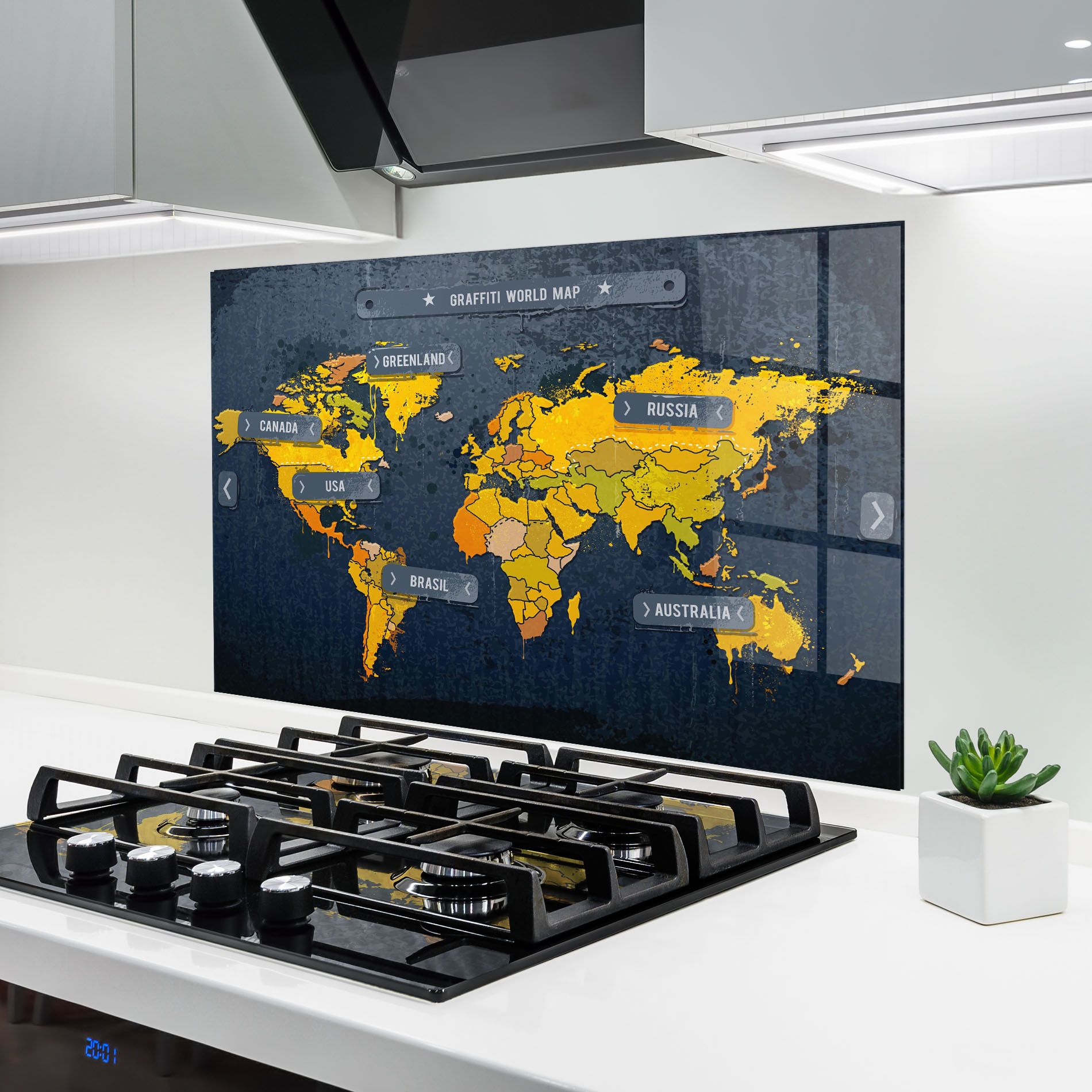 Graffiti World Map mockup 6