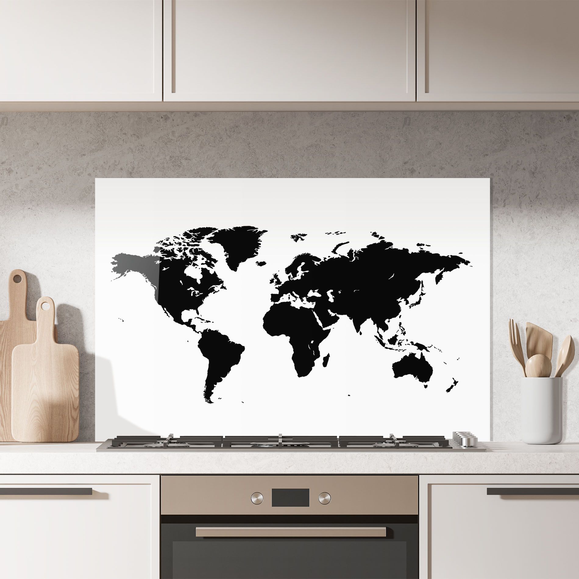 Black World Map mockup 7