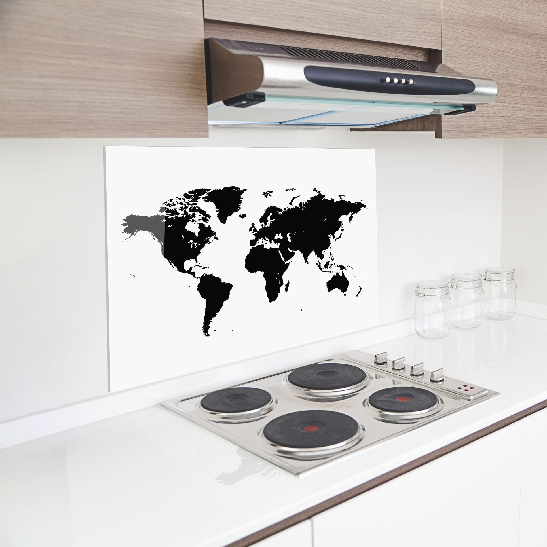 Black World Map mockup 8