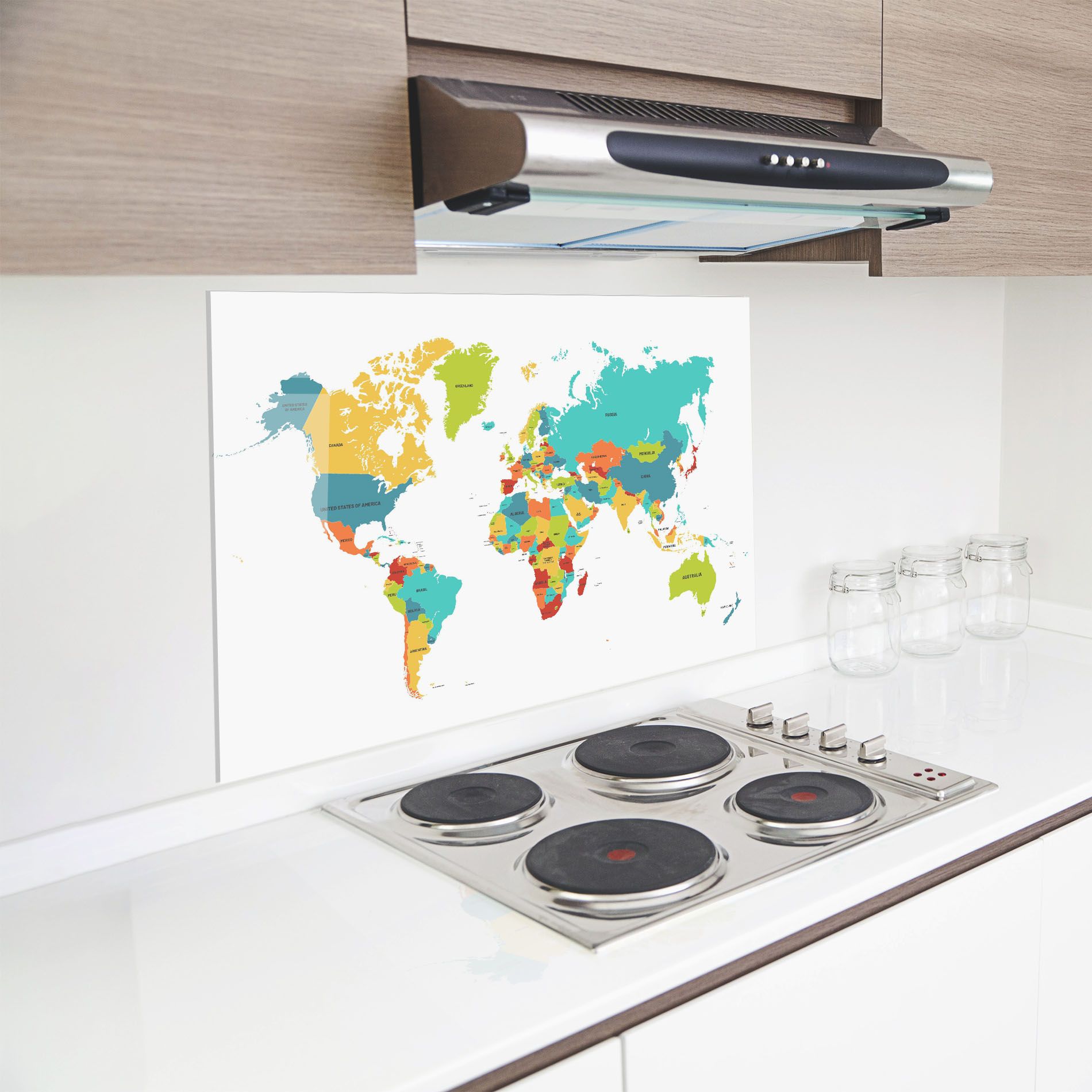 Colorful World Map mockup 8