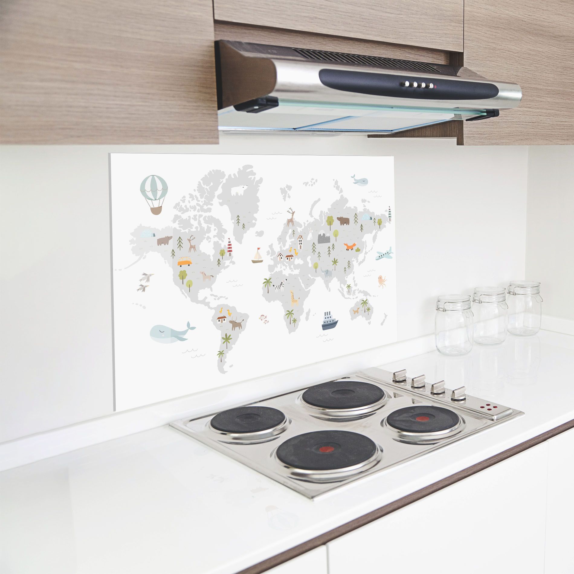 Pretty Grey Map mockup 8