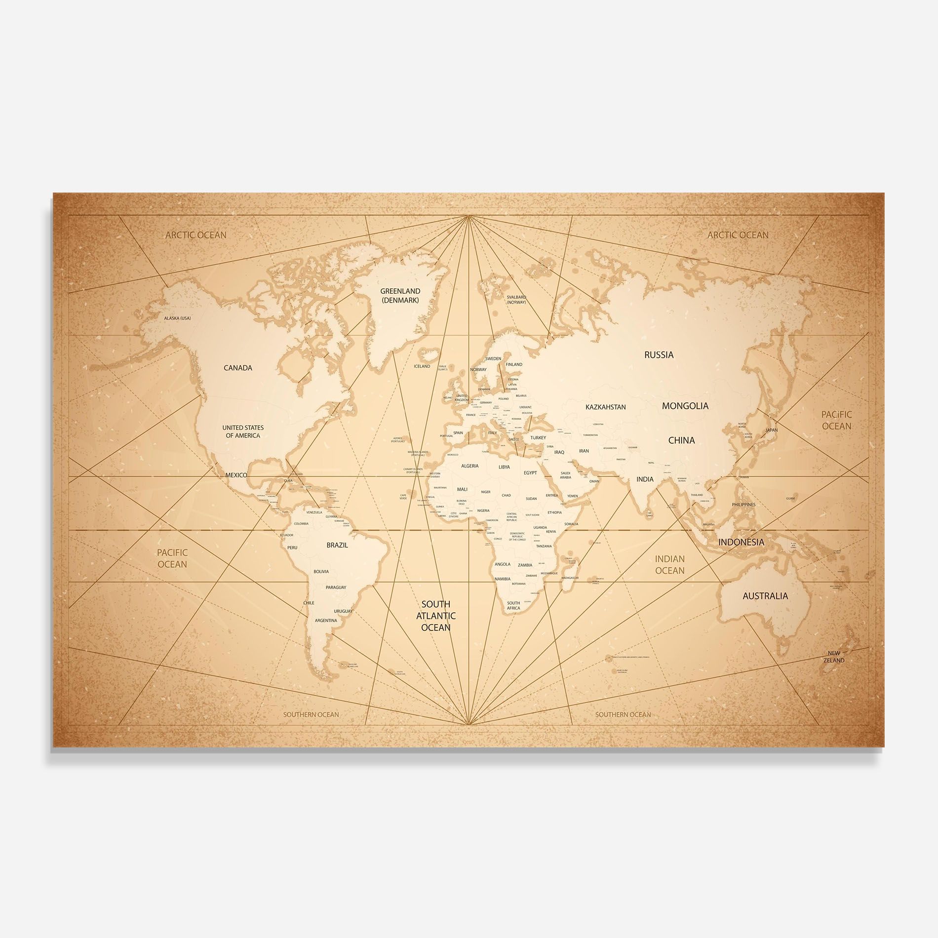 World Vintage Map mockup 0