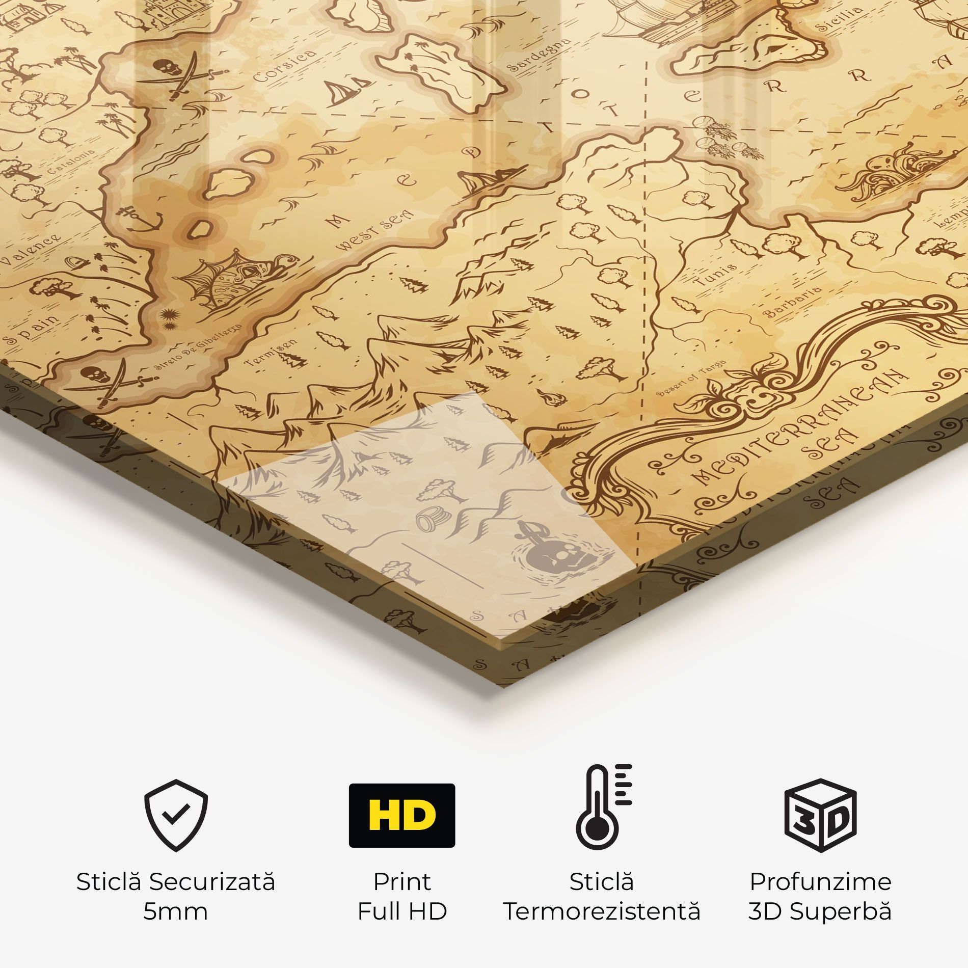 Cream Brown Map mockup 2