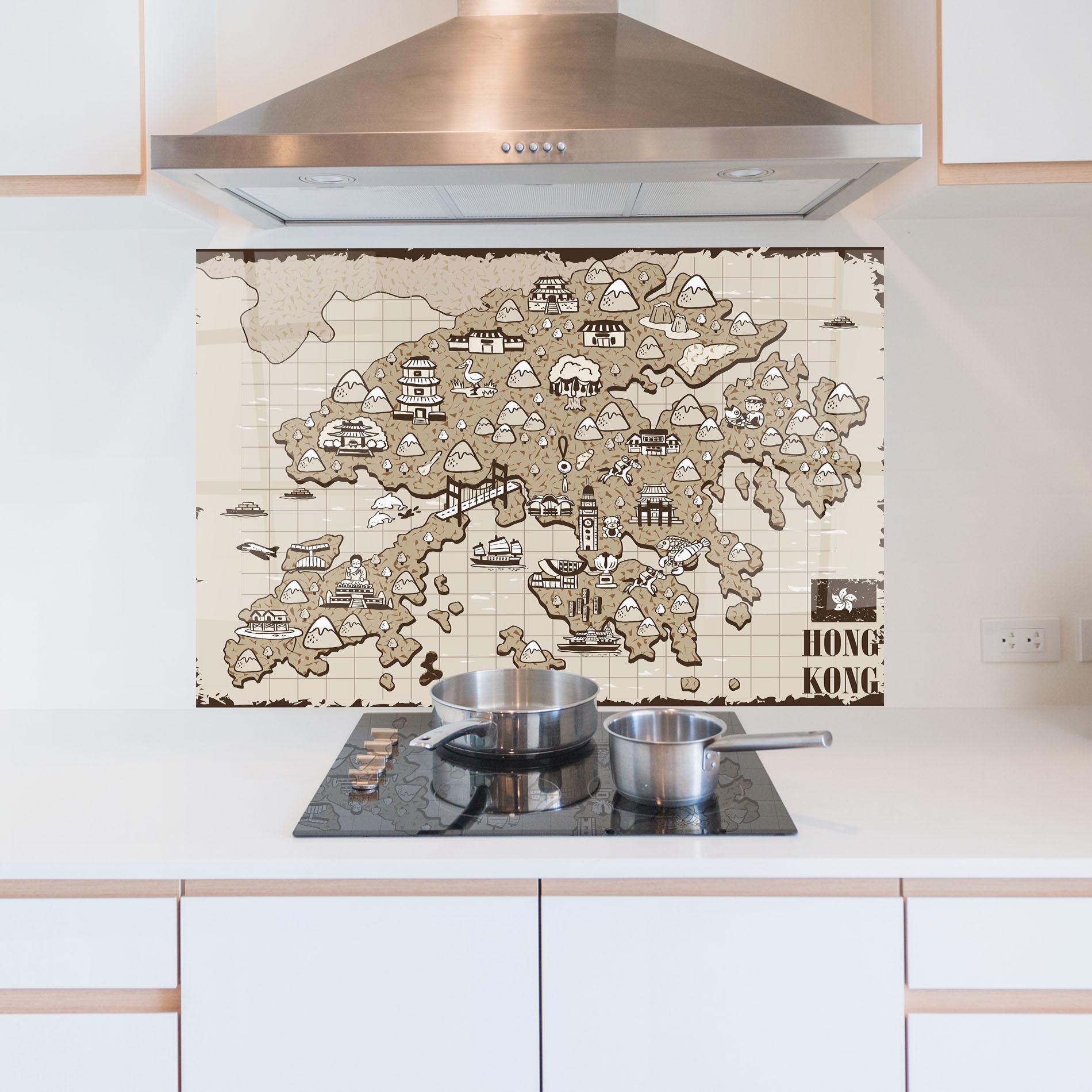 Panou Sticla Bucatarie Hong Kong mockup 5