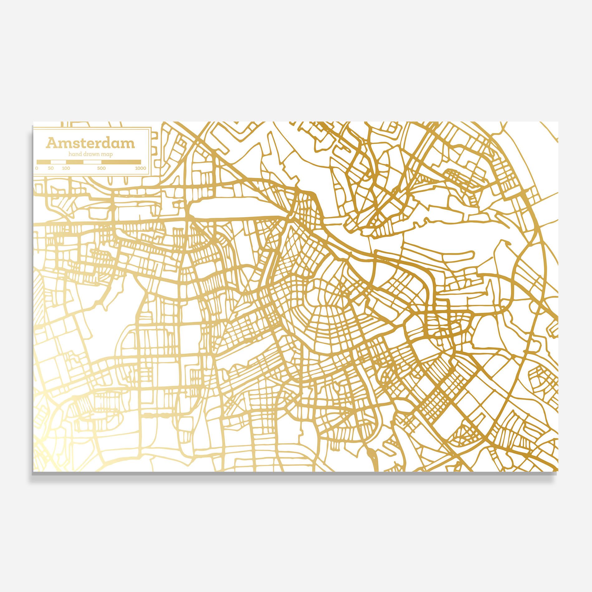 Amsterdam Gold Map mockup 0