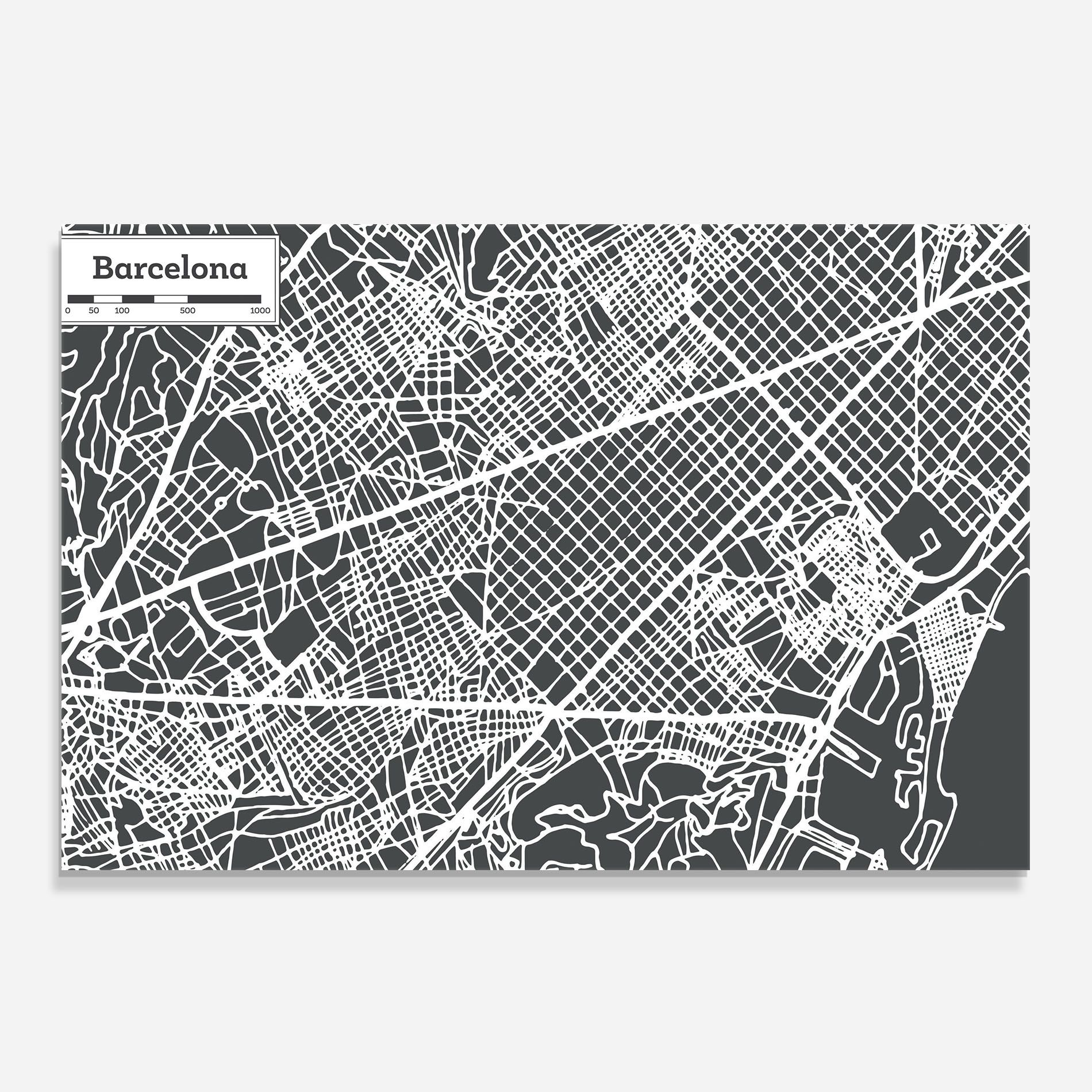 Barcelona Map mockup 0
