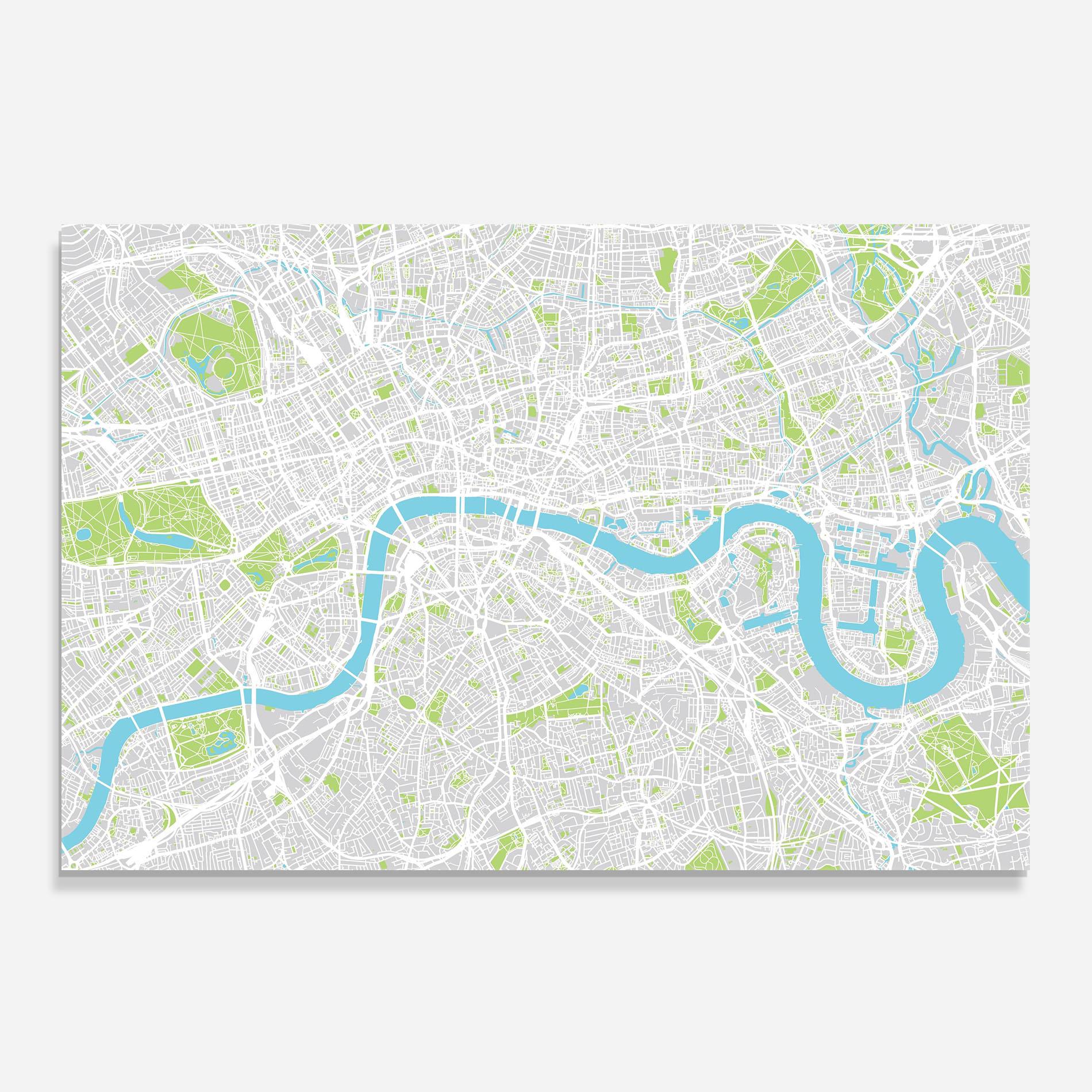 Panou Sticla Bucatarie City Color Map mockup 0