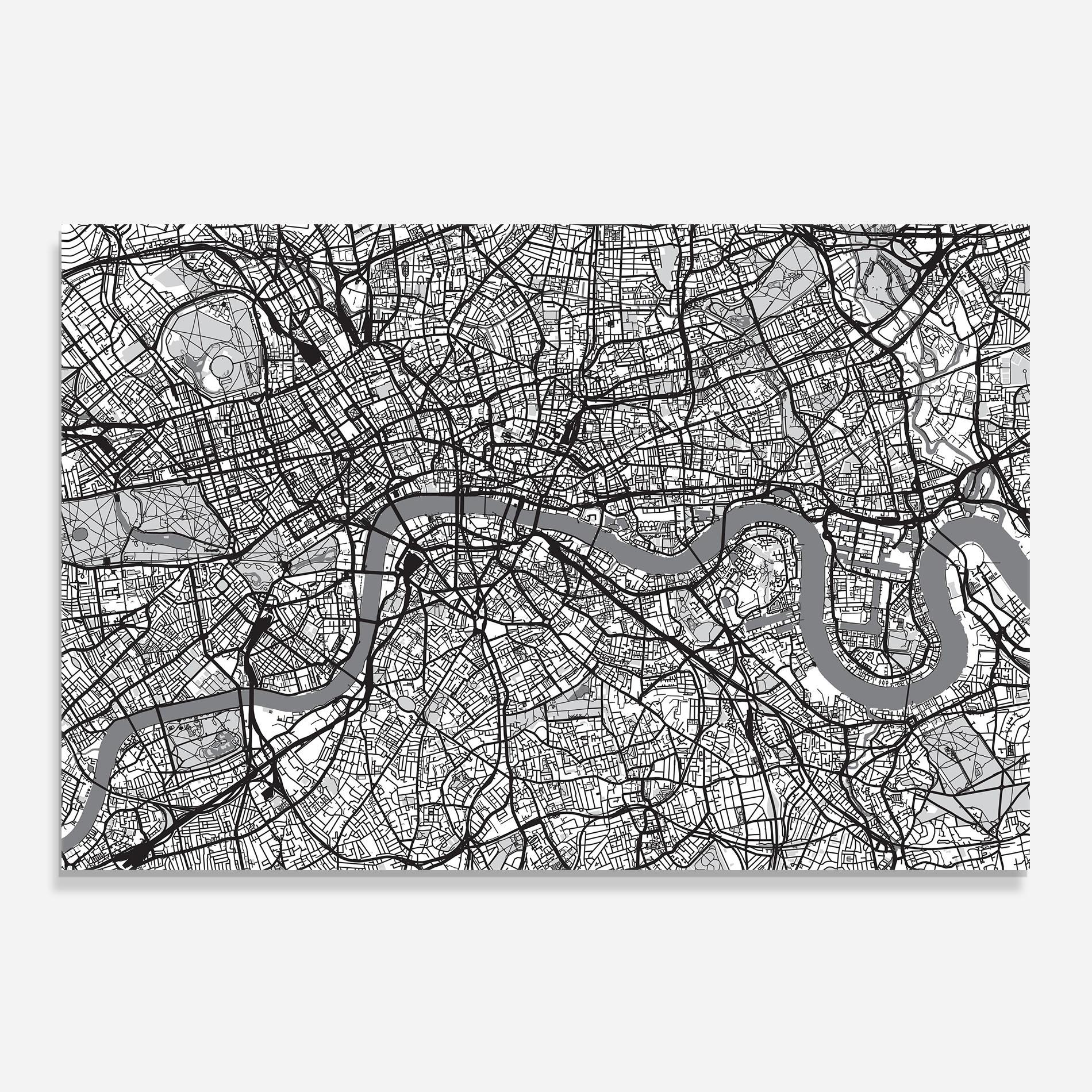 Panou Sticla Bucatarie City Map mockup 0