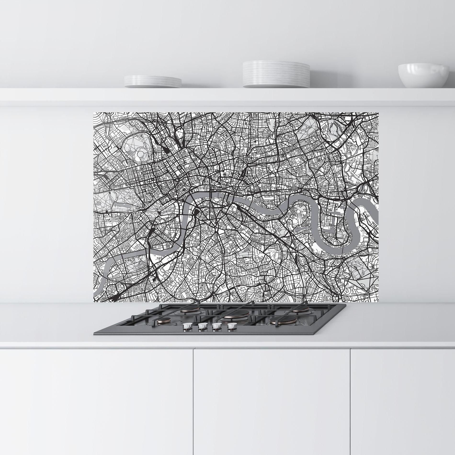 Panou Sticla Bucatarie City Map mockup 9