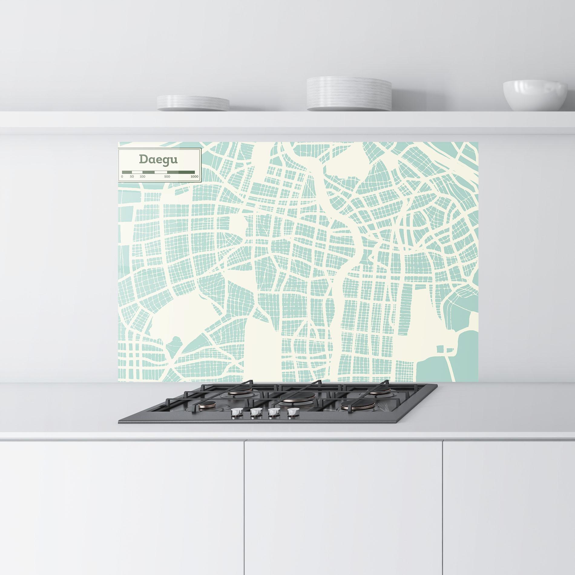 Panou Sticla Bucatarie Daegu Map mockup 9