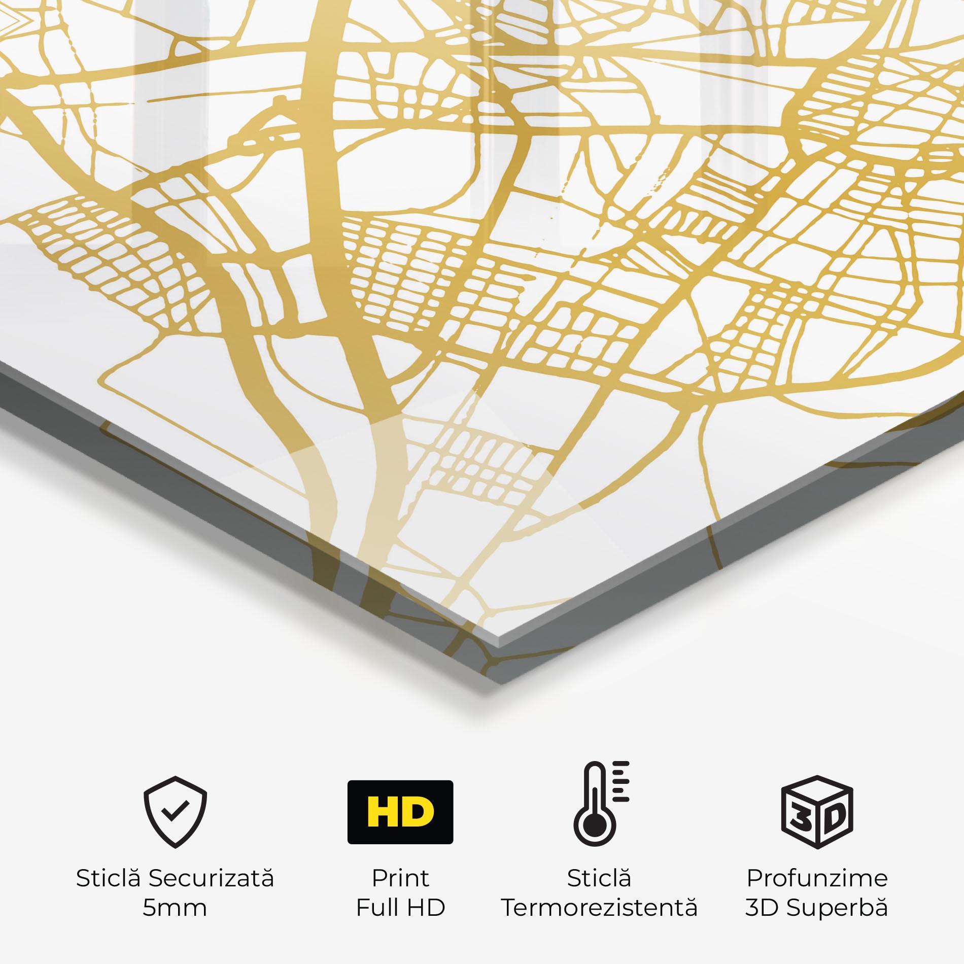 Panou Sticla Bucatarie Alcala De Henares Map mockup 2