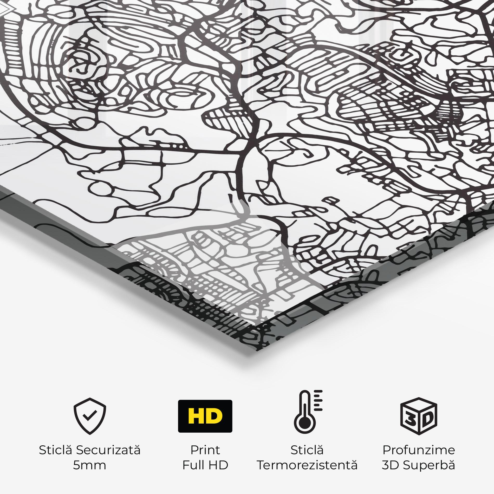 Panou Sticla Bucatarie Kuala Lumpur Map mockup 2