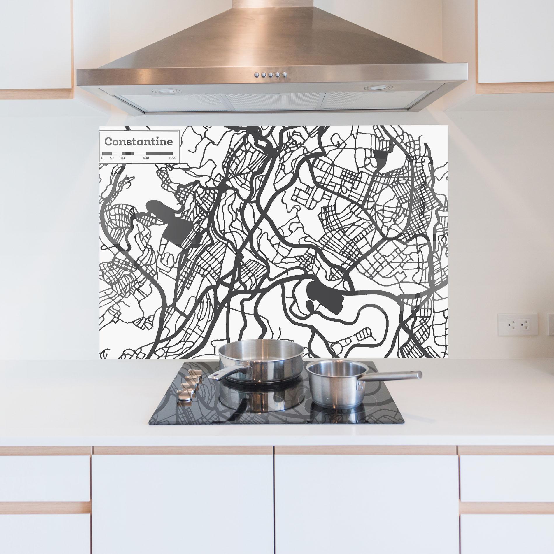 Panou Sticla Bucatarie Constantine Map mockup 5