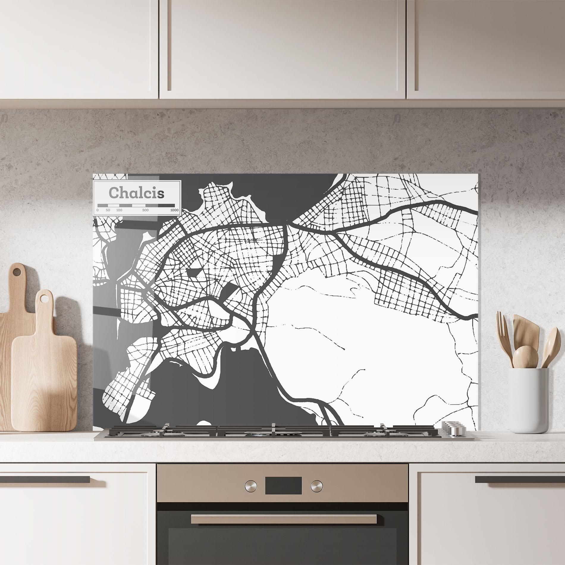 Panou Sticla Bucatarie Chalcis Map mockup 7
