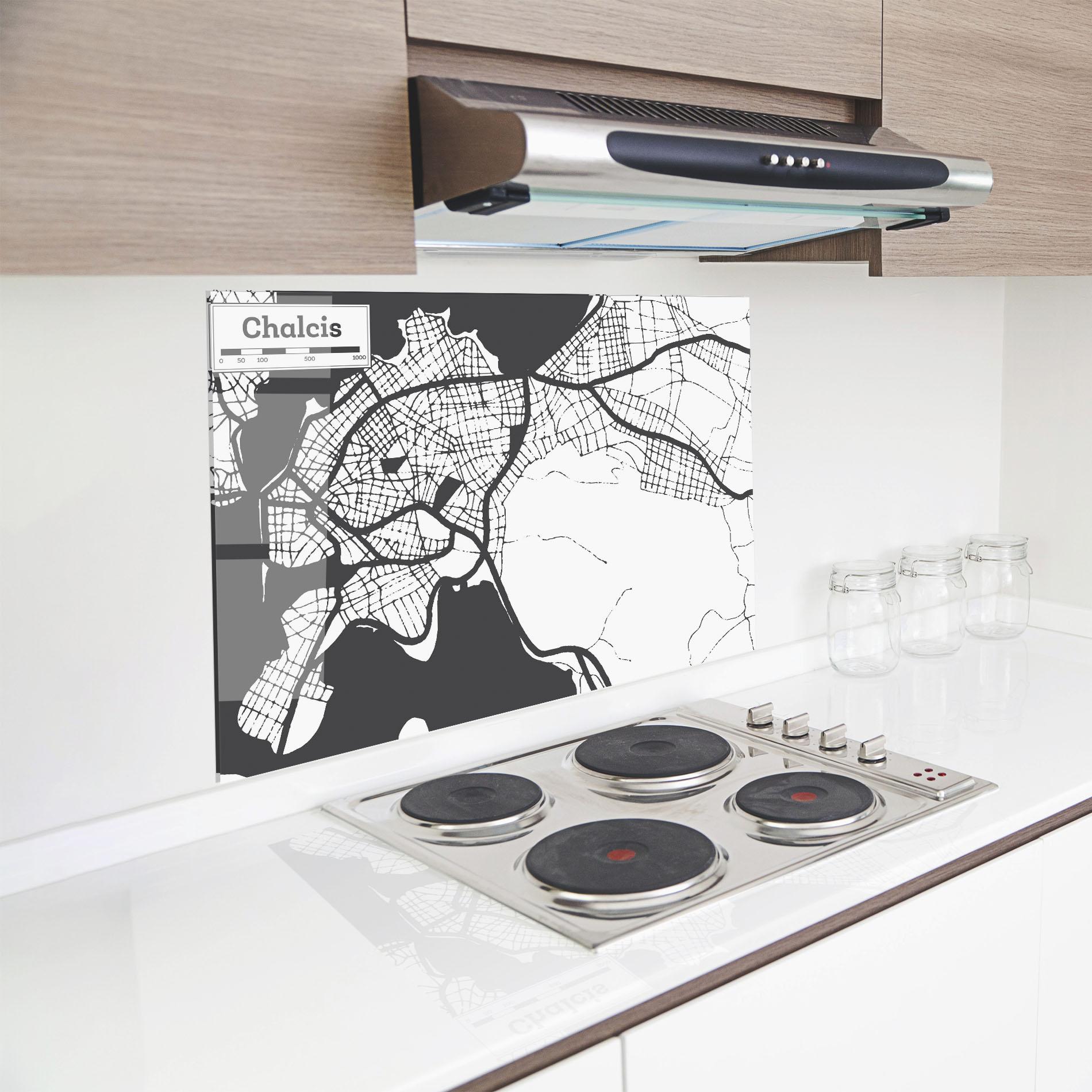 Panou Sticla Bucatarie Chalcis Map mockup 8