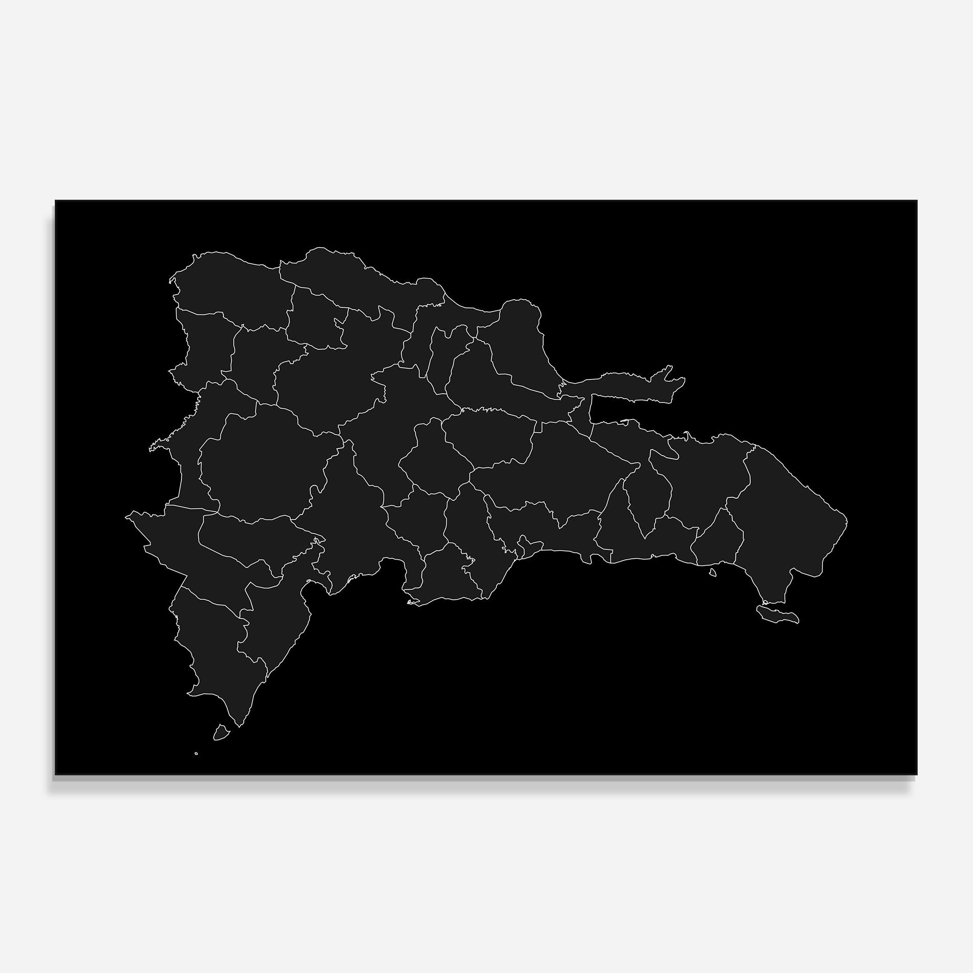 Dominican Republic Grey Map mockup 0