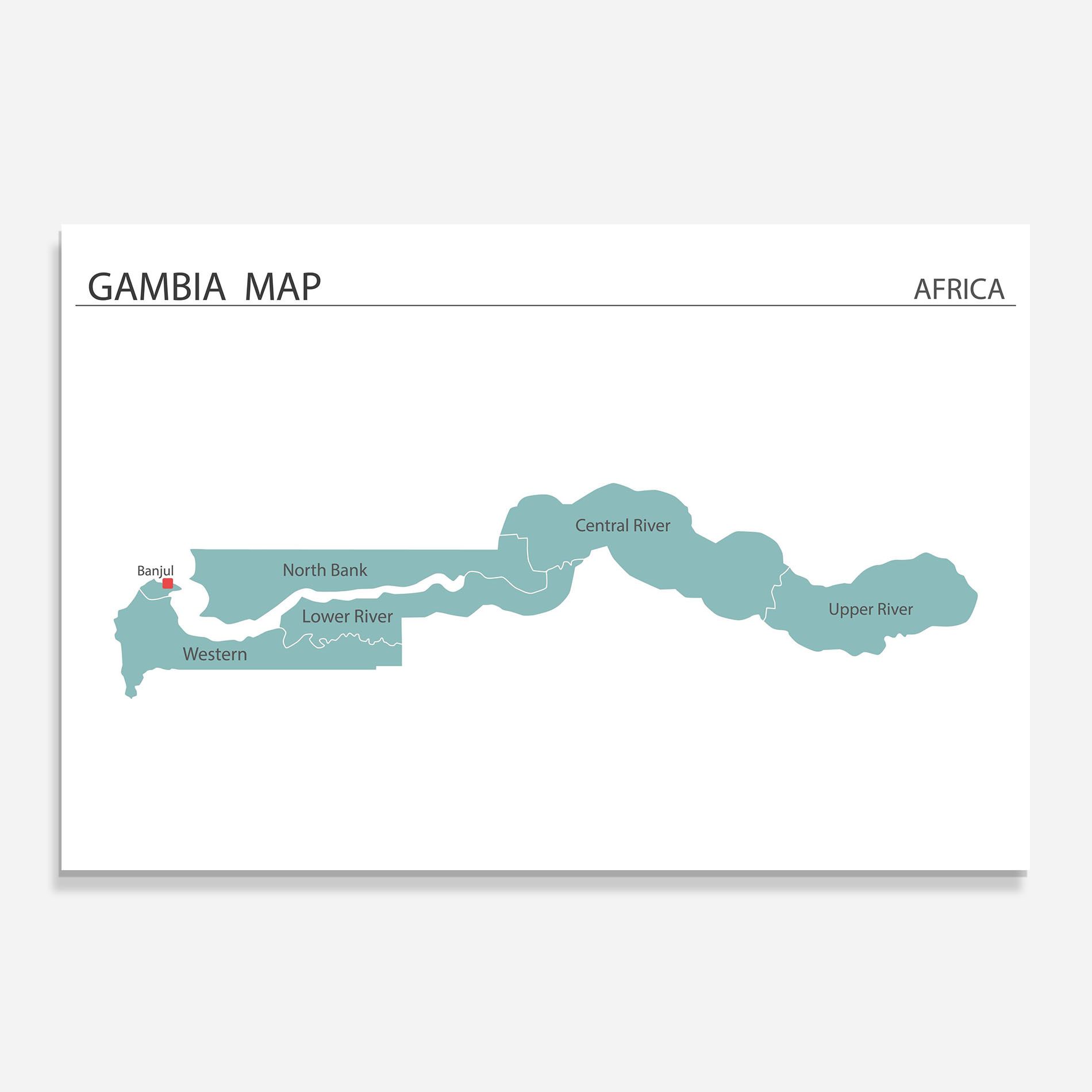 Gambia Map mockup 0
