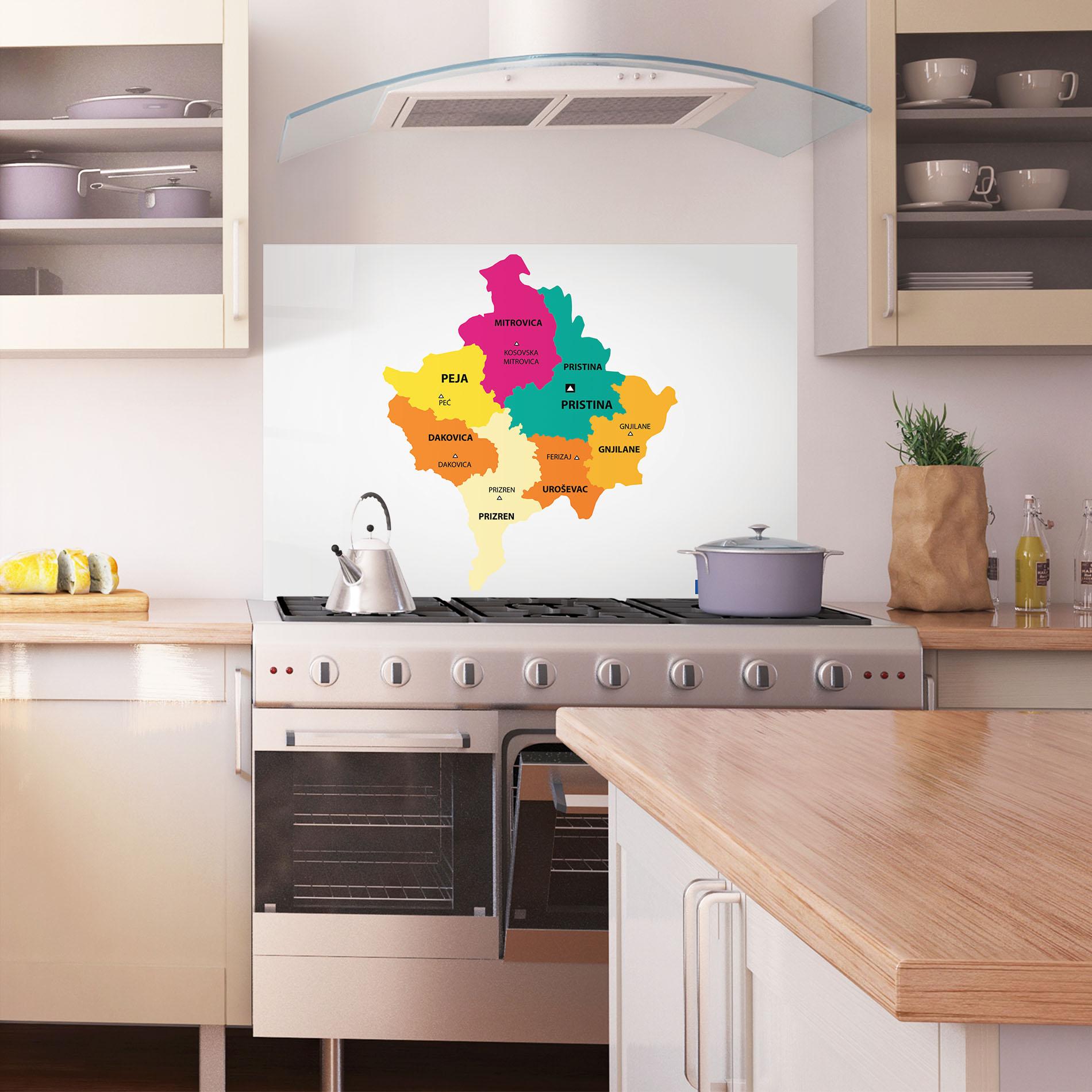 Panou Sticla Bucatarie Kosovo Color Map mockup 1