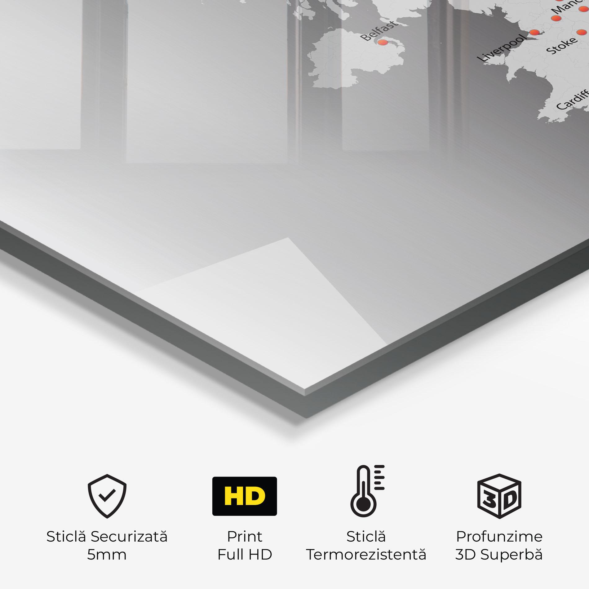 Panou Sticla Bucatarie Uk Map mockup 2