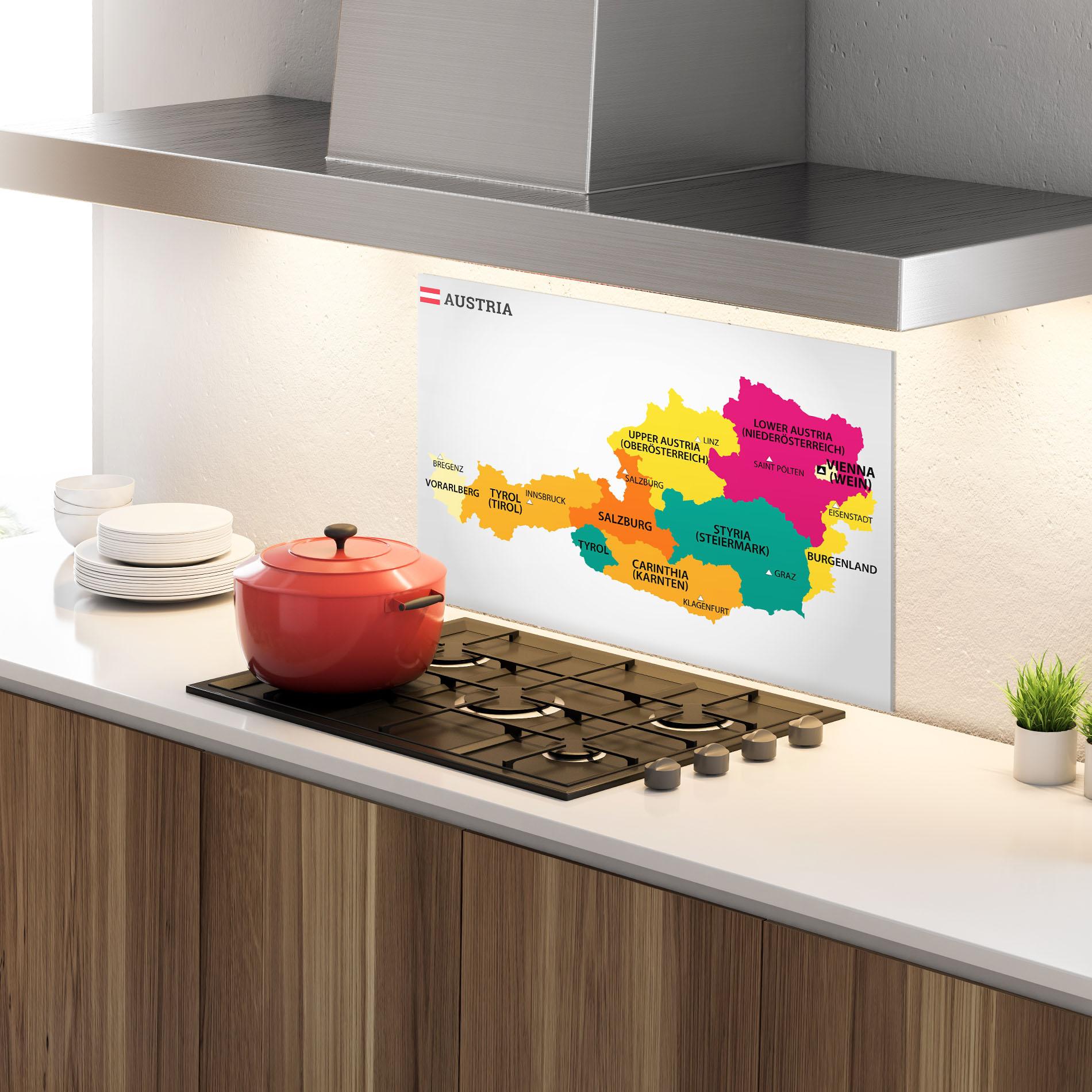 Panou Sticla Bucatarie Austria Color Map mockup 4