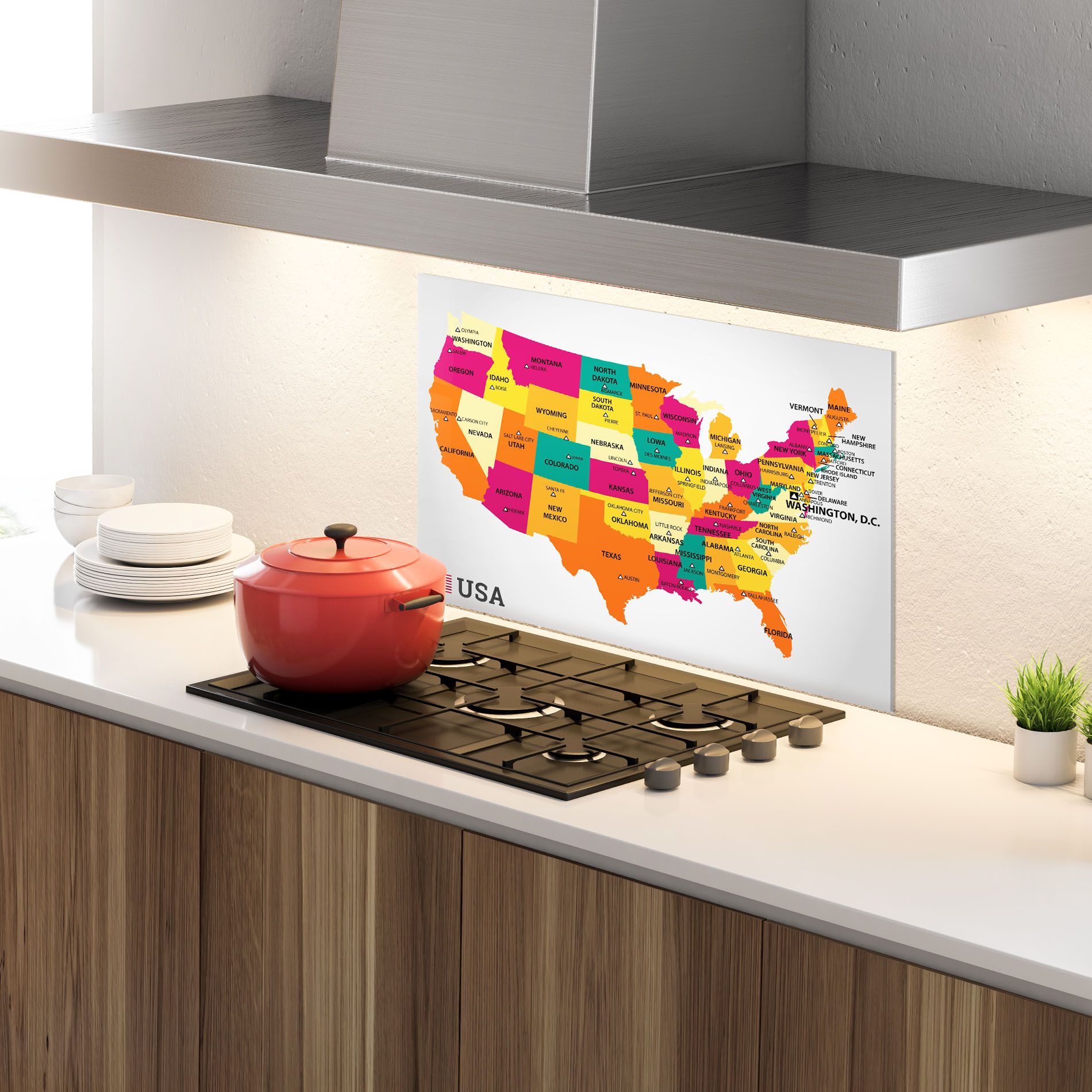 Usa Map mockup 4