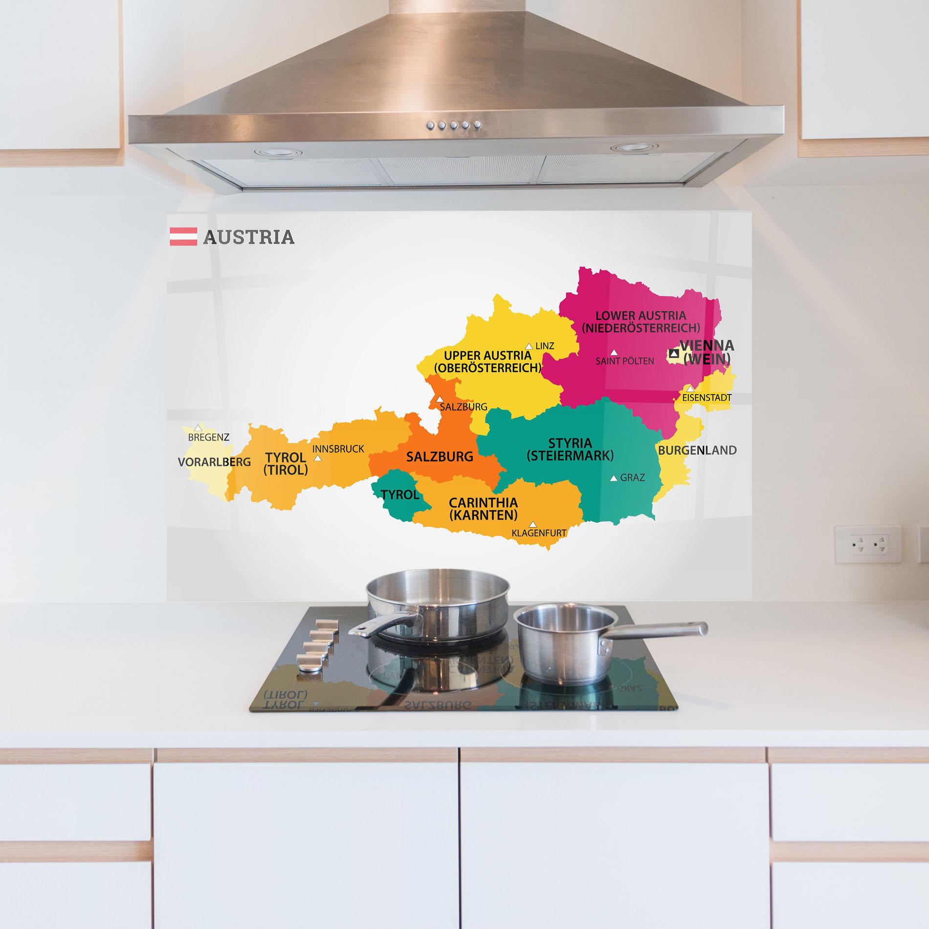 Panou Sticla Bucatarie Austria Color Map mockup 5