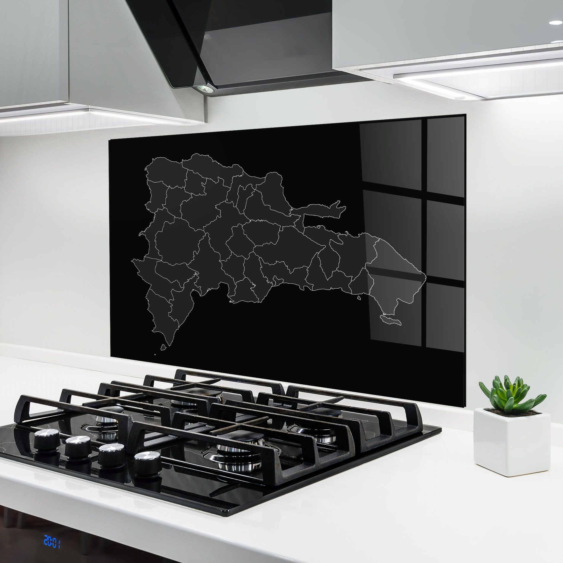 Dominican Republic Grey Map mockup 6