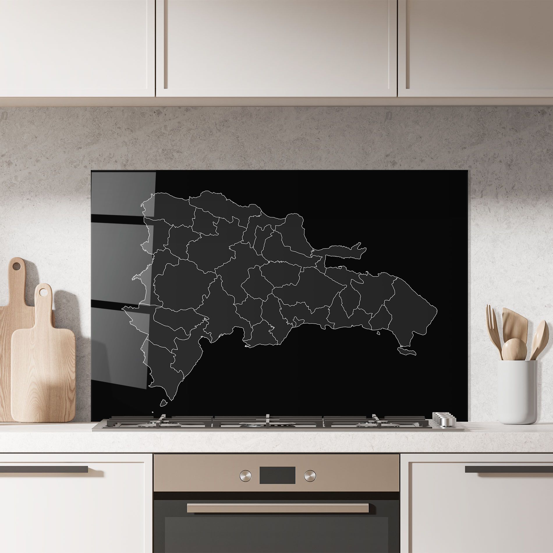 Dominican Republic Grey Map mockup 7