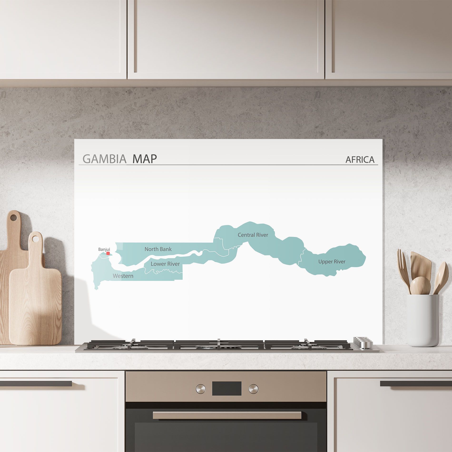 Gambia Map mockup 7