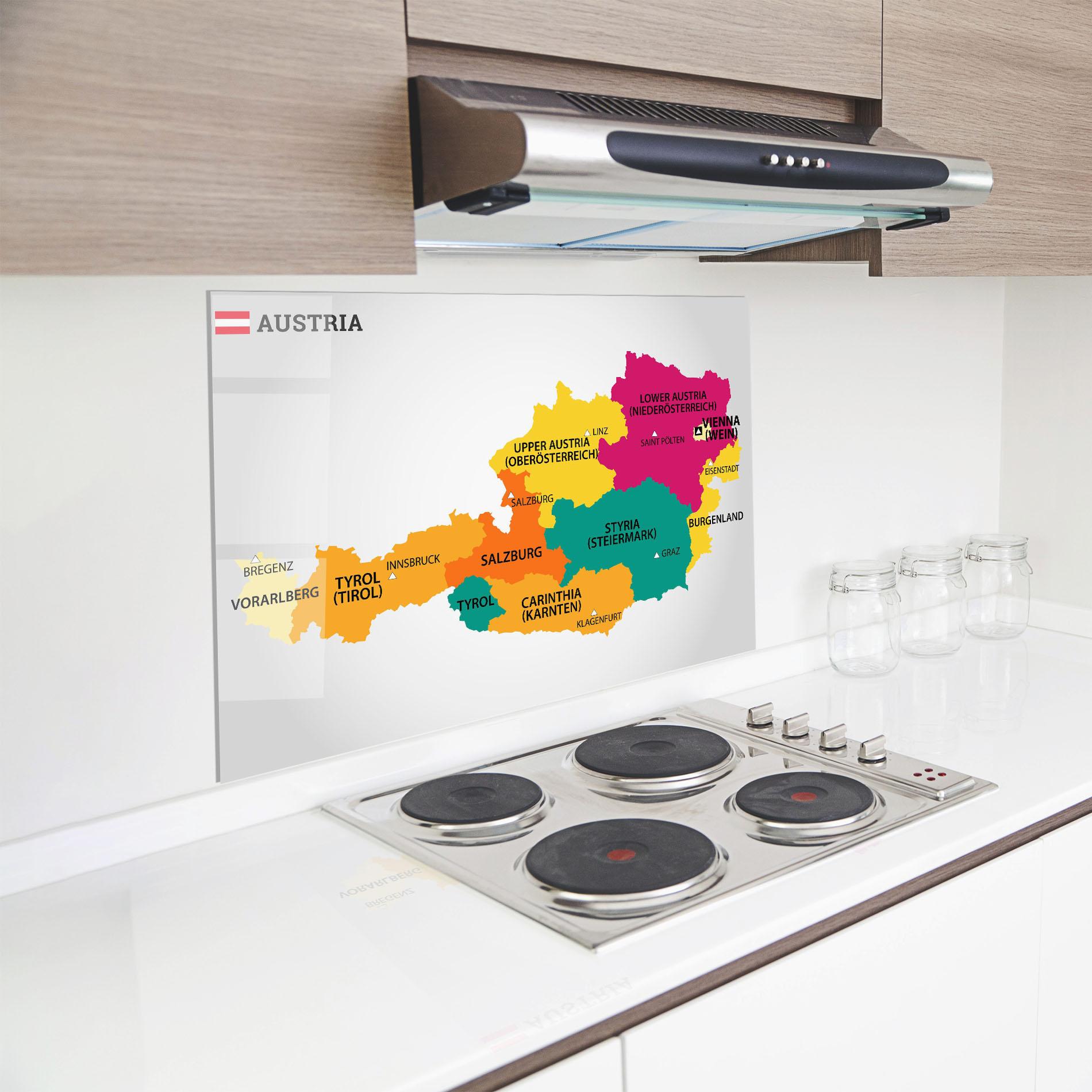 Panou Sticla Bucatarie Austria Color Map mockup 8