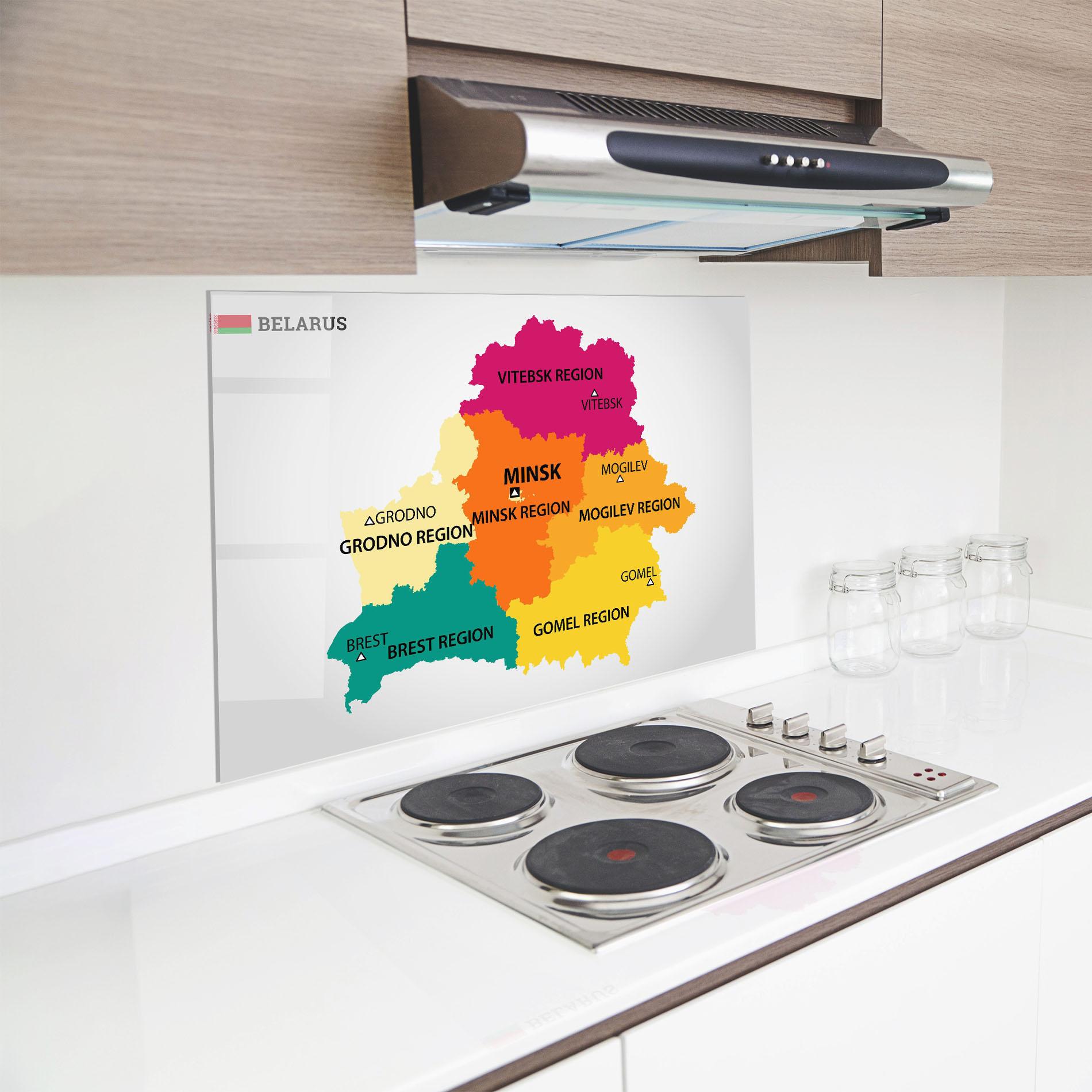 Panou Sticla Bucatarie Belarus Color Map mockup 8