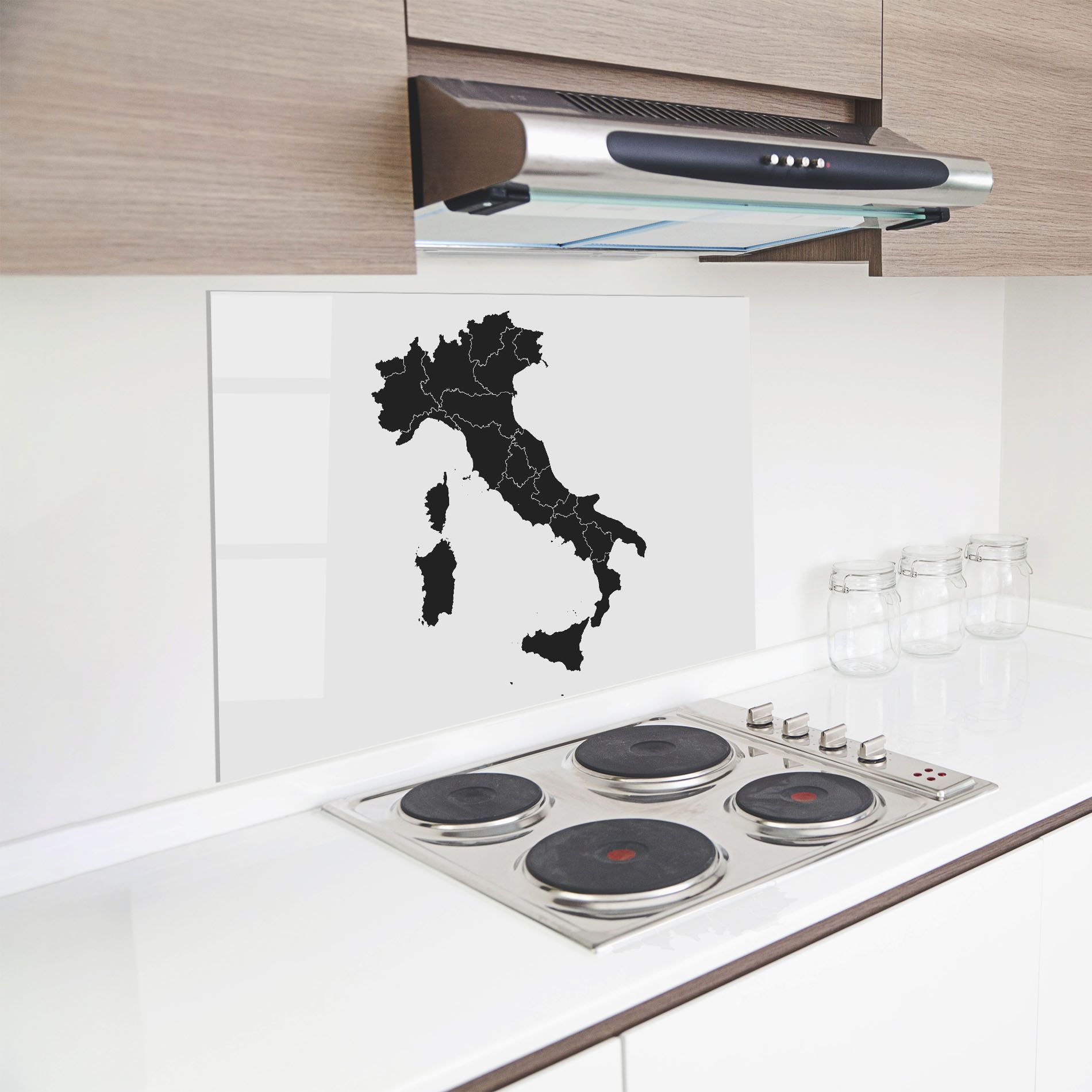Italy Grey Map mockup 8