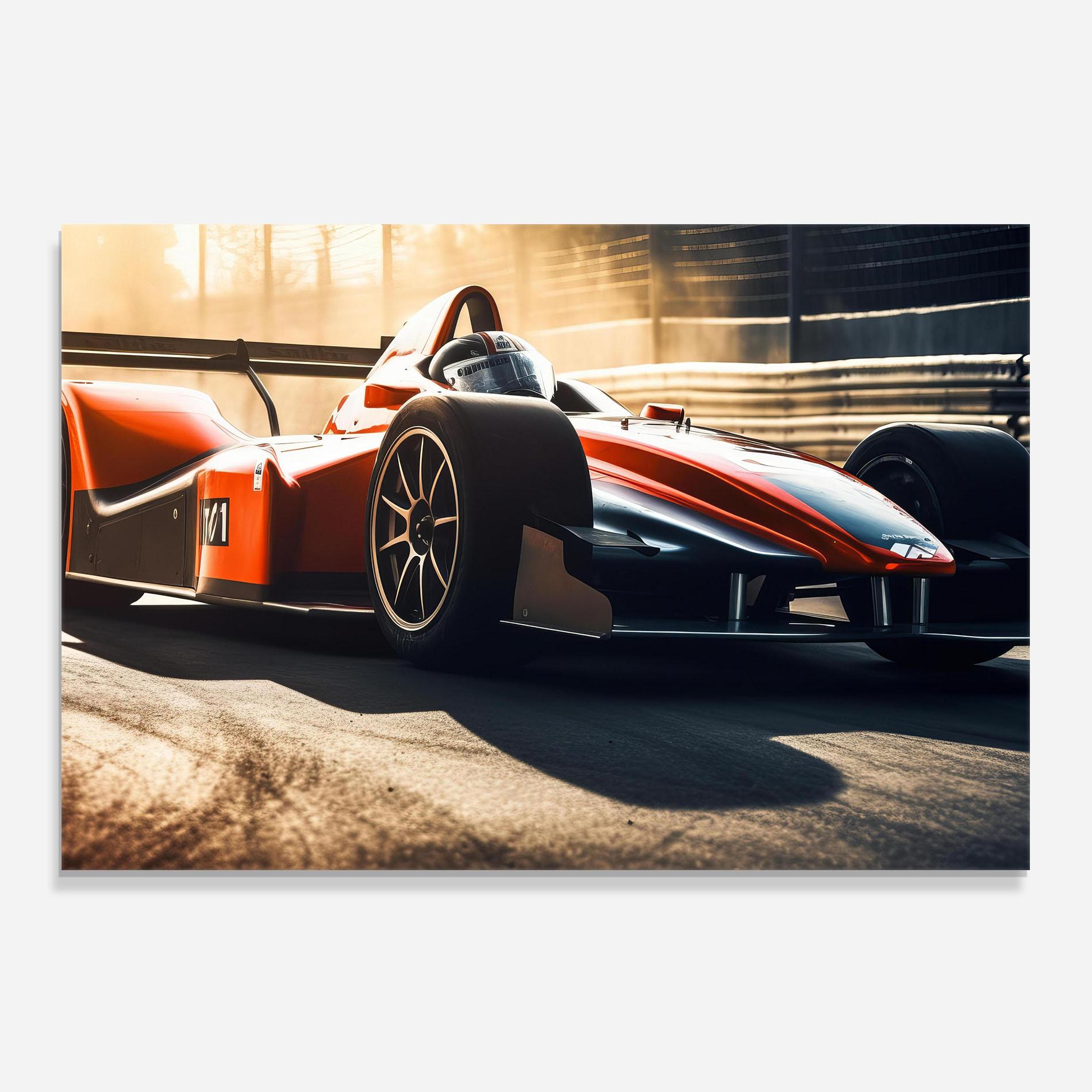 Panou Sticla Bucatarie Orange Sport F1 mockup 0