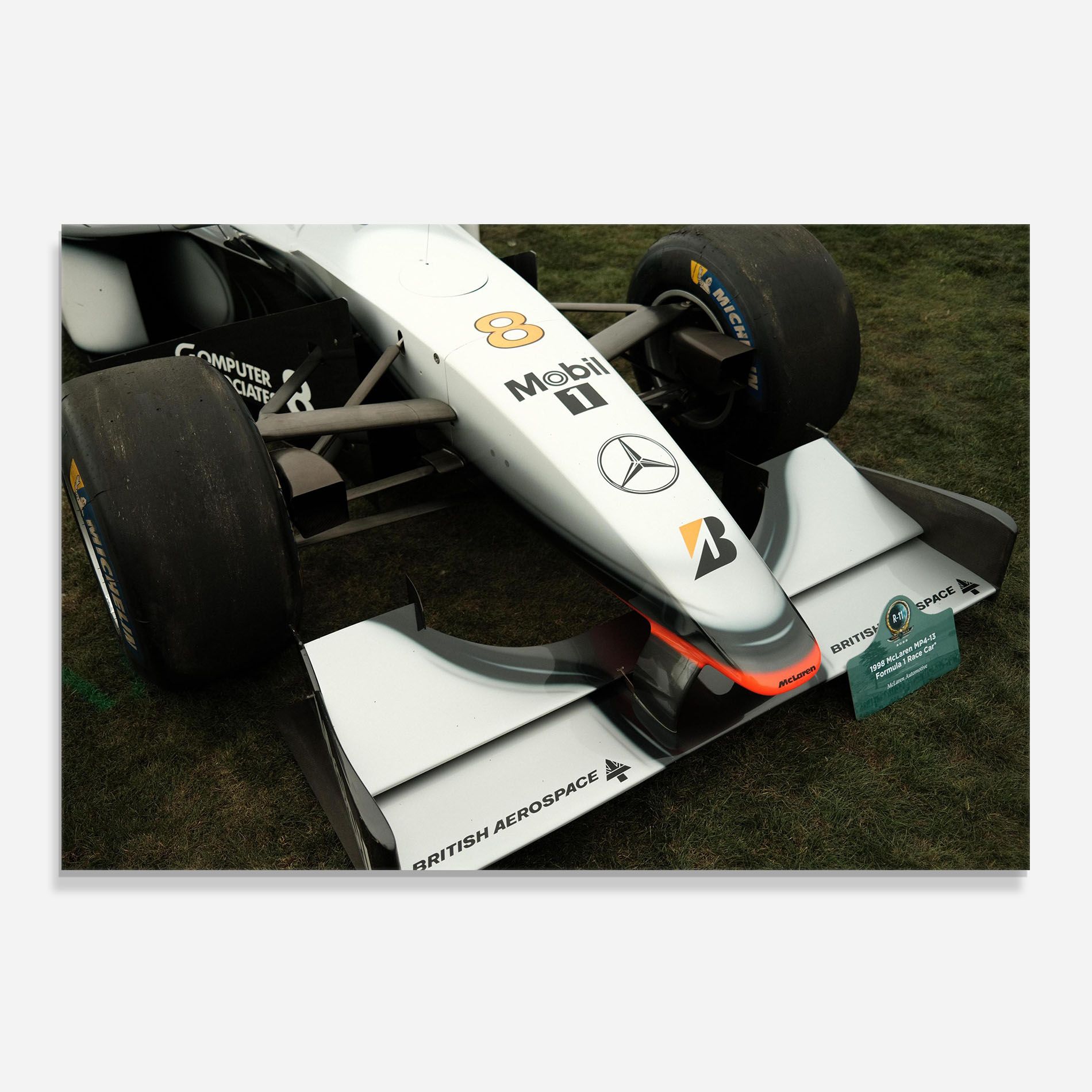 White F1 Car mockup 0