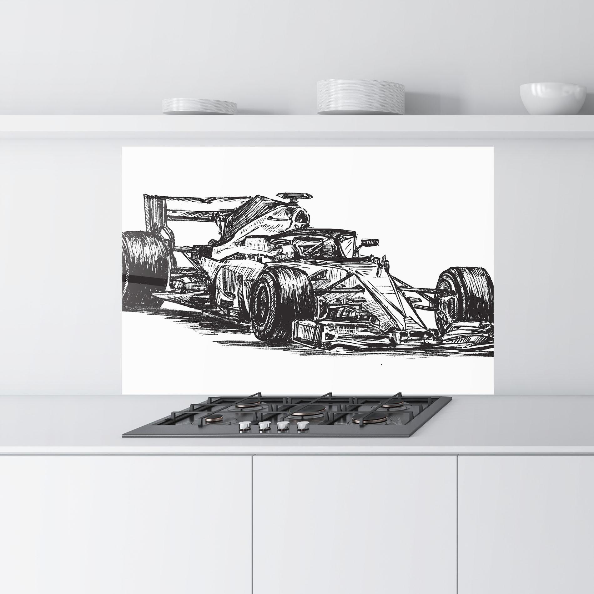 Panou Sticla Bucatarie Black Line F1 mockup 9