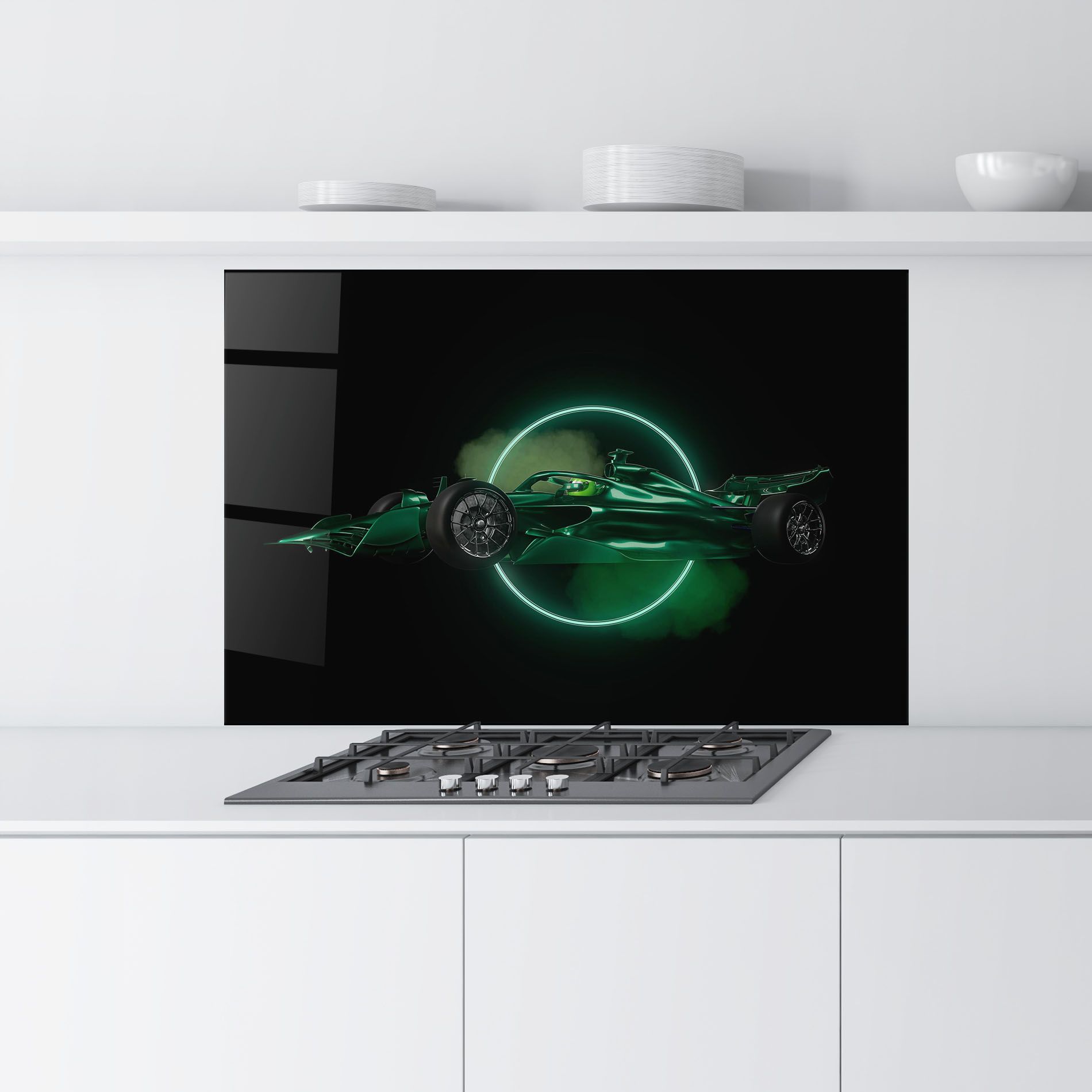 Green Racing Car mockup 9