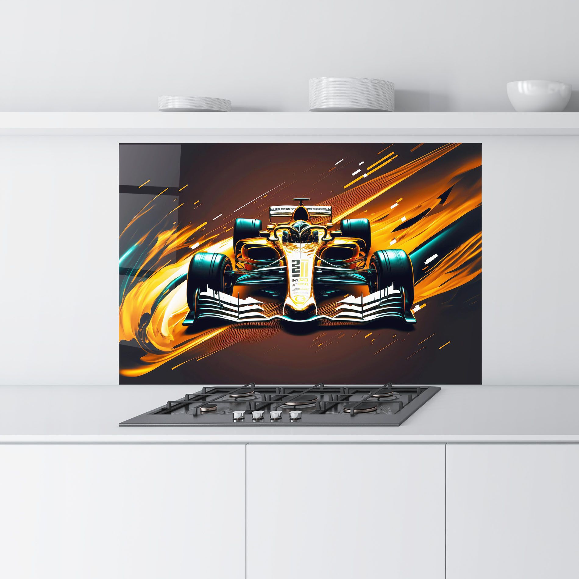 Orange Racing Car mockup 9