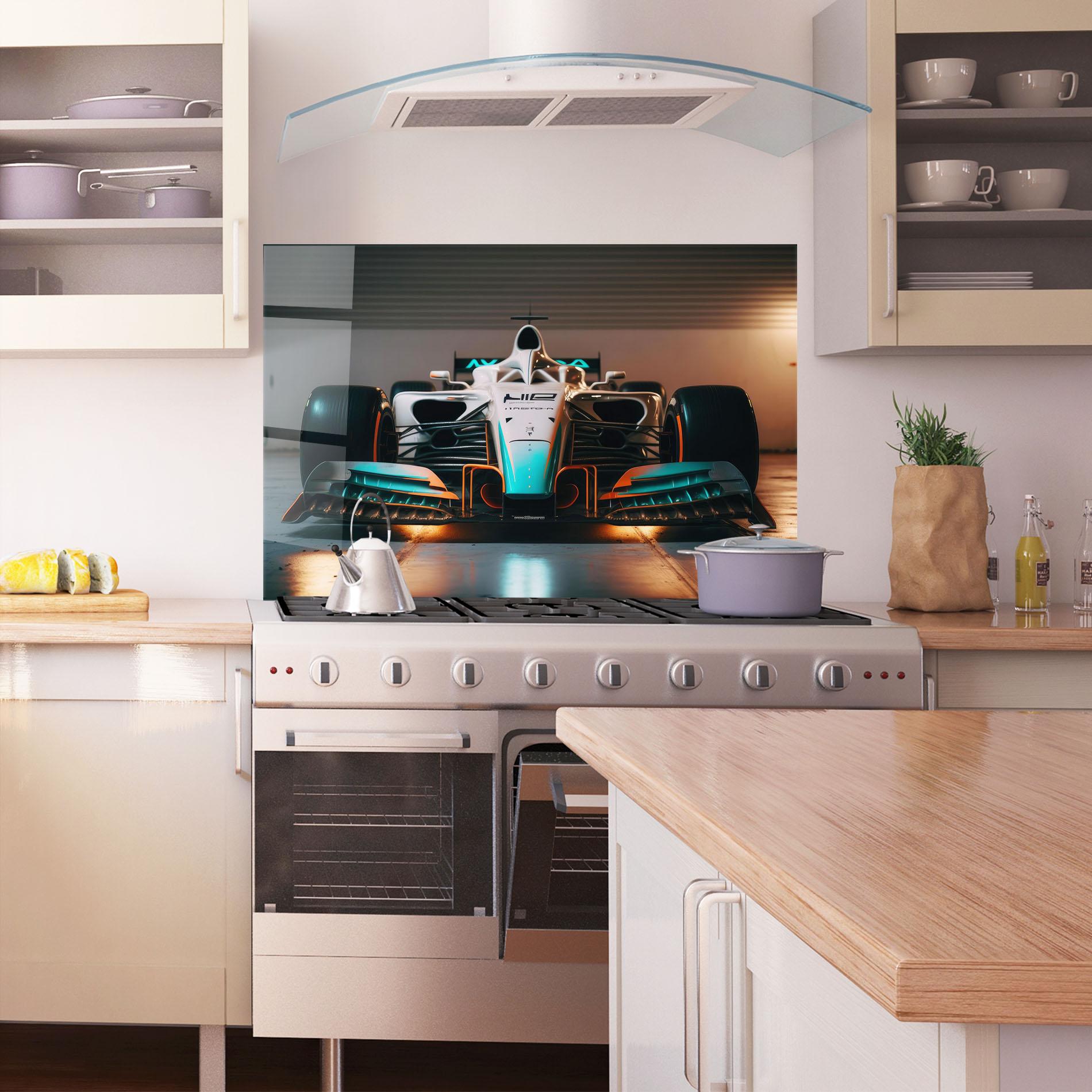 Panou Sticla Bucatarie Blue White F1 mockup 1