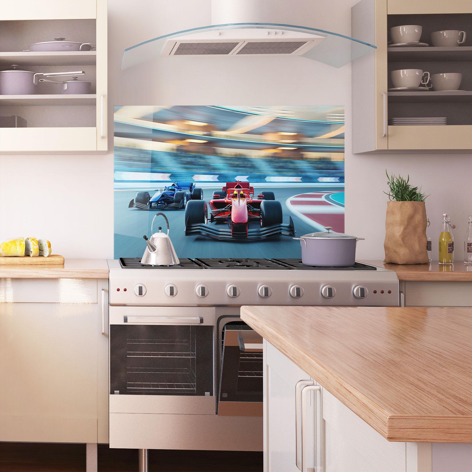 Panou Sticla Bucatarie F1 Racing mockup 1