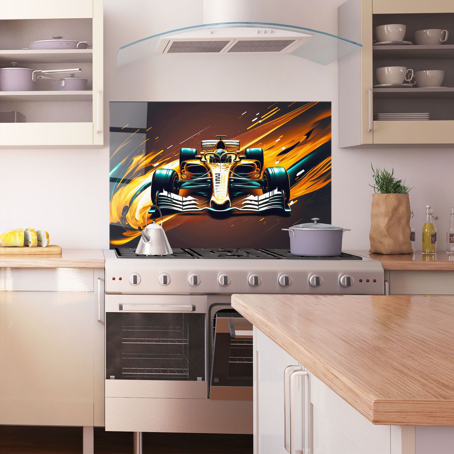 Orange Racing Car mockup 1