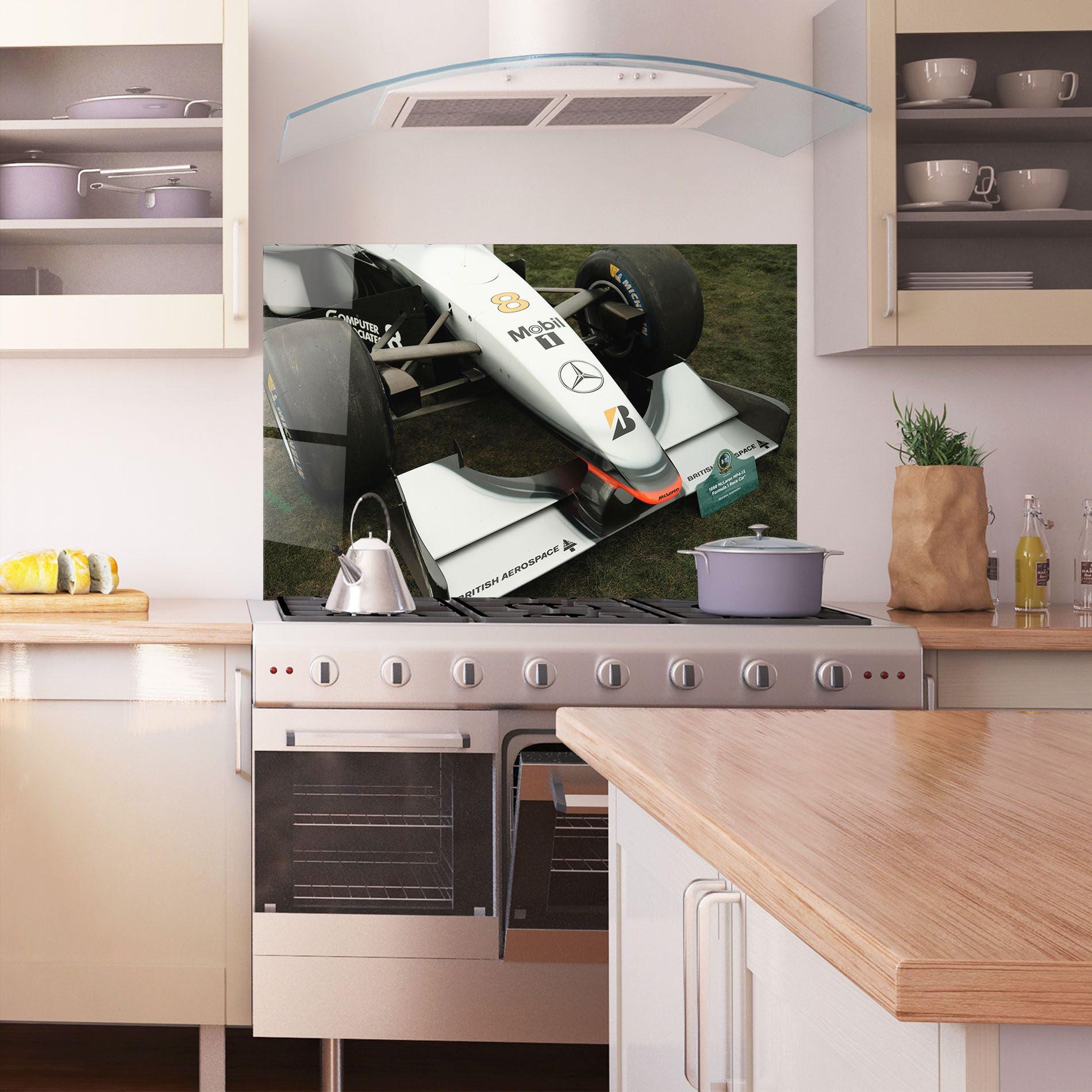 White F1 Car mockup 1