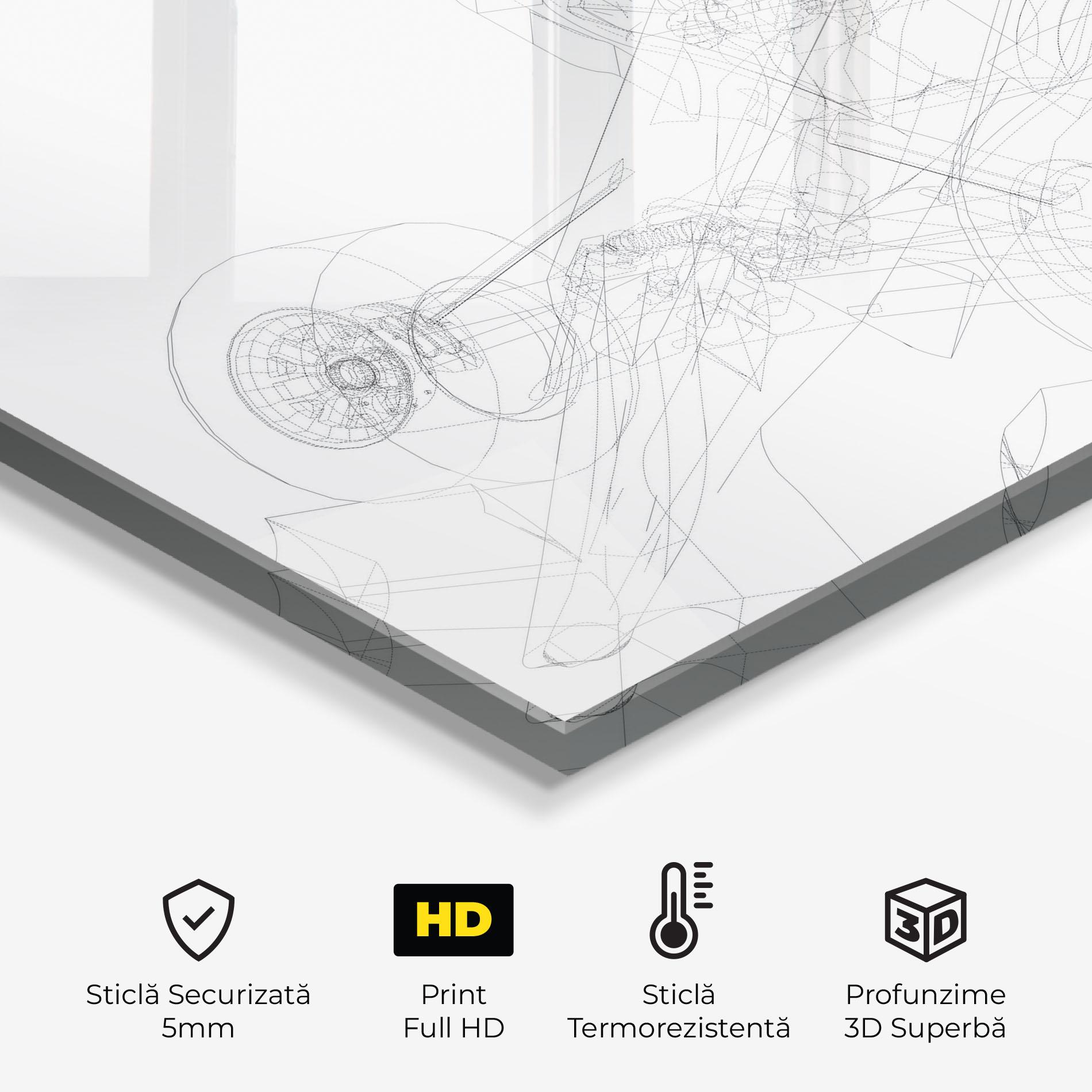Panou Sticla Bucatarie F1 Line Car mockup 2