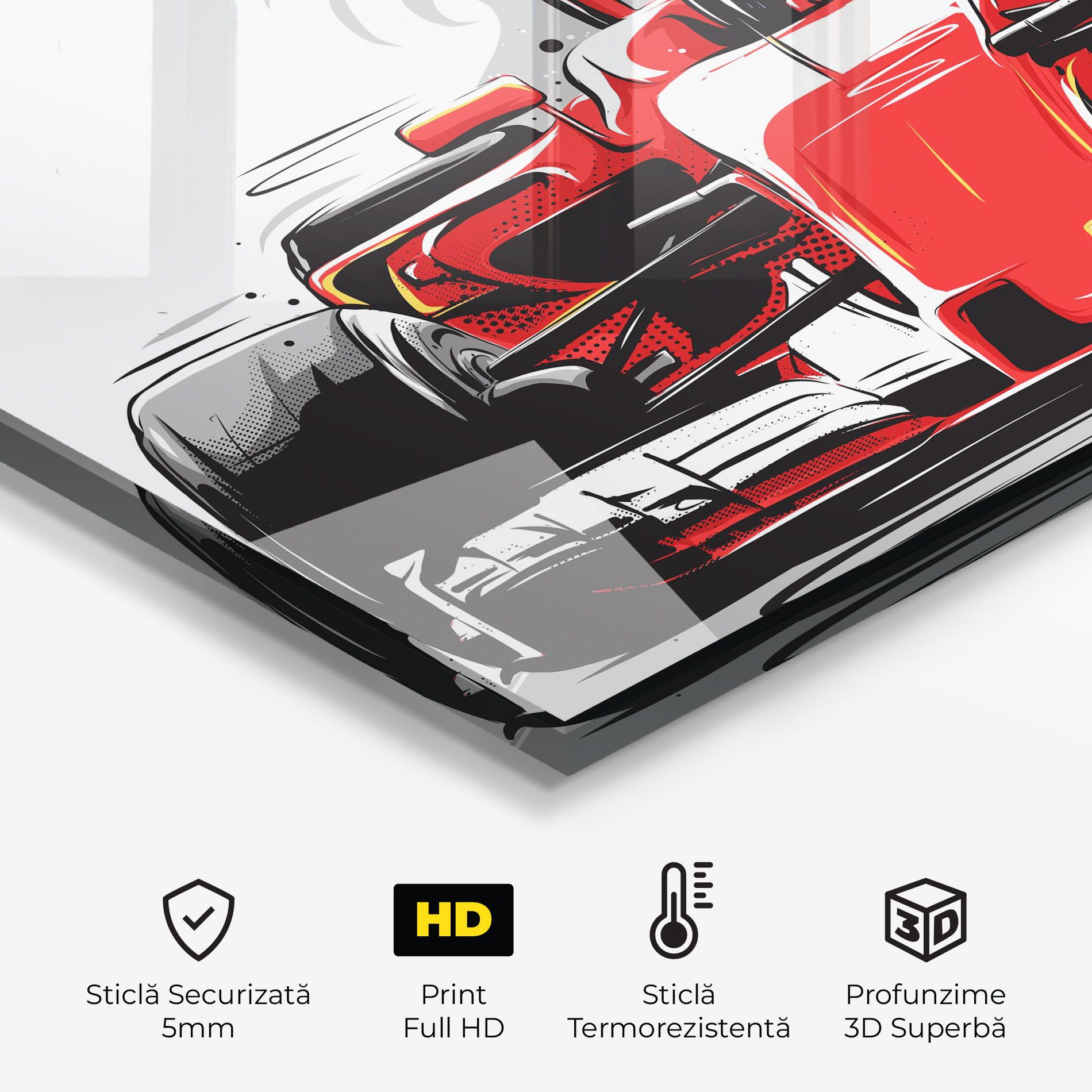 Red F1 Car Art mockup 2