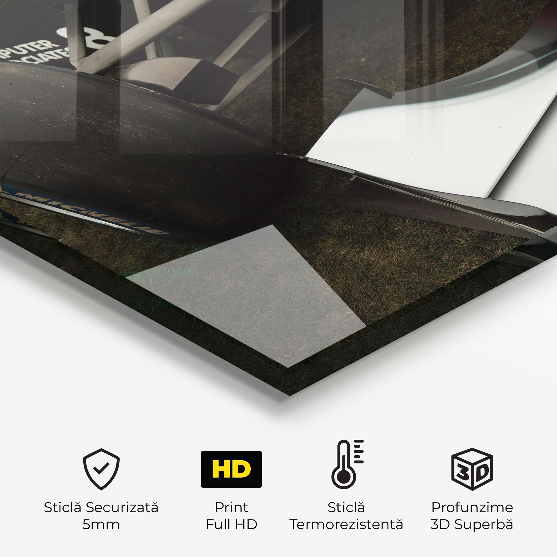 White F1 Car mockup 2