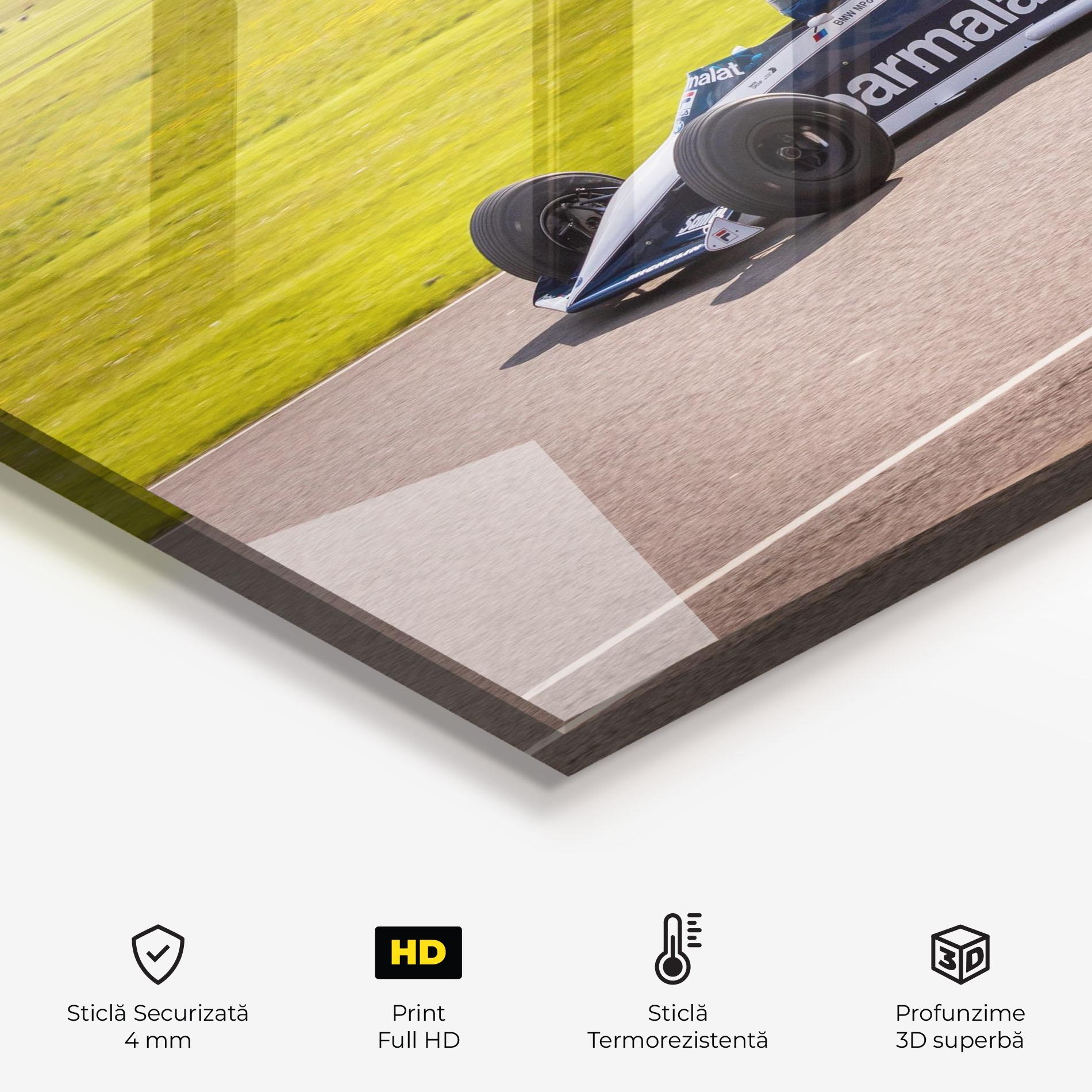 Panou Sticla Bucatarie Black F1 Car mockup 2