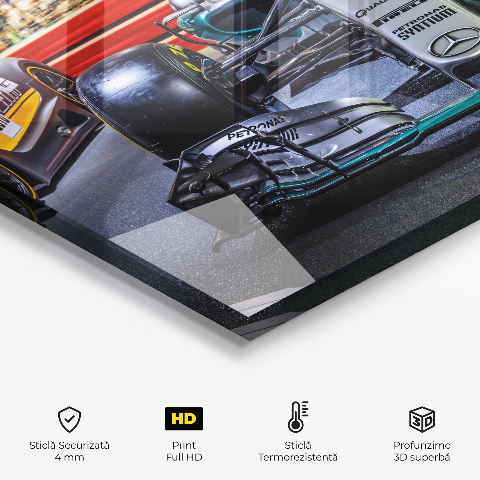 Panou Sticla Bucatarie Black Green F1 mockup 2