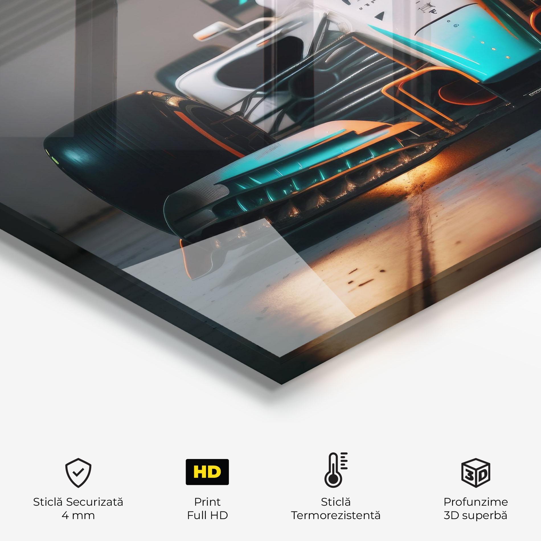 Panou Sticla Bucatarie Blue White F1 mockup 2