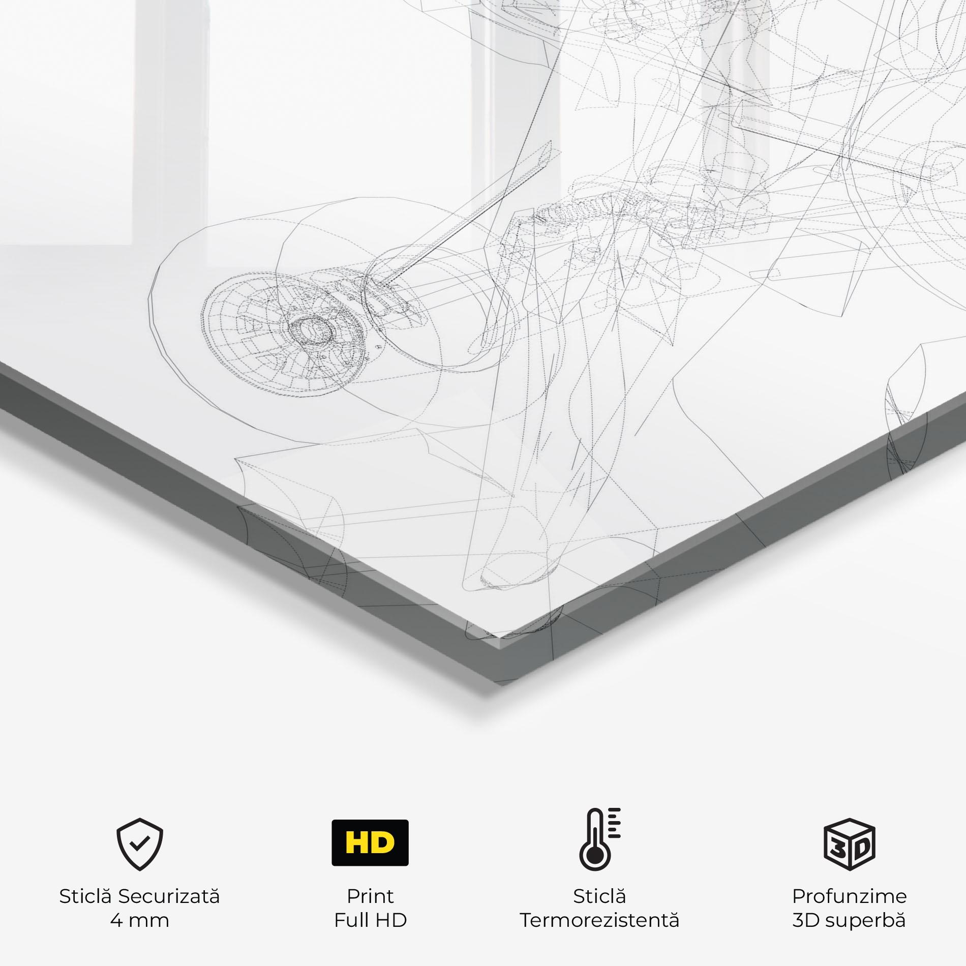 Panou Sticla Bucatarie F1 Line Car mockup 2