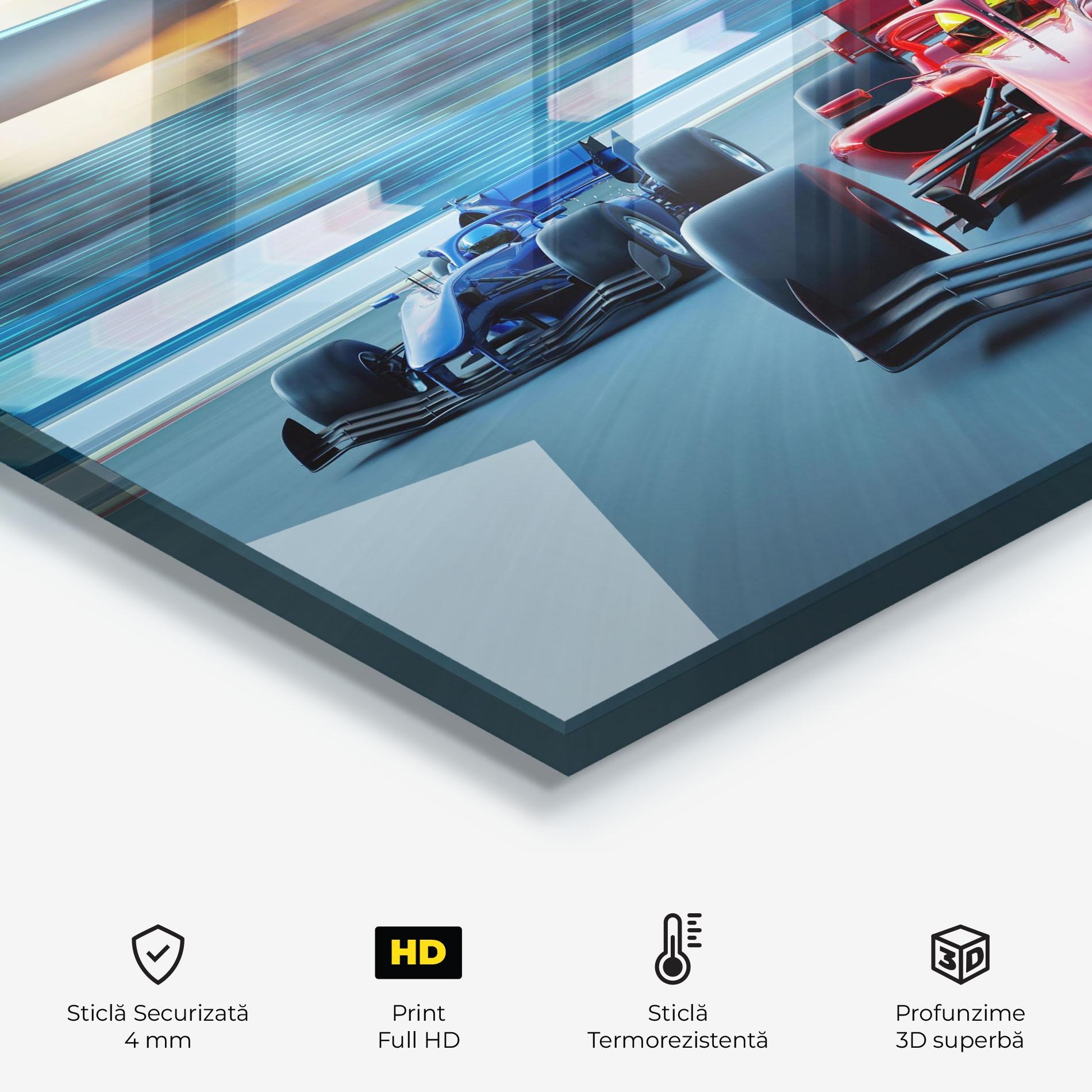 Panou Sticla Bucatarie F1 Racing mockup 2